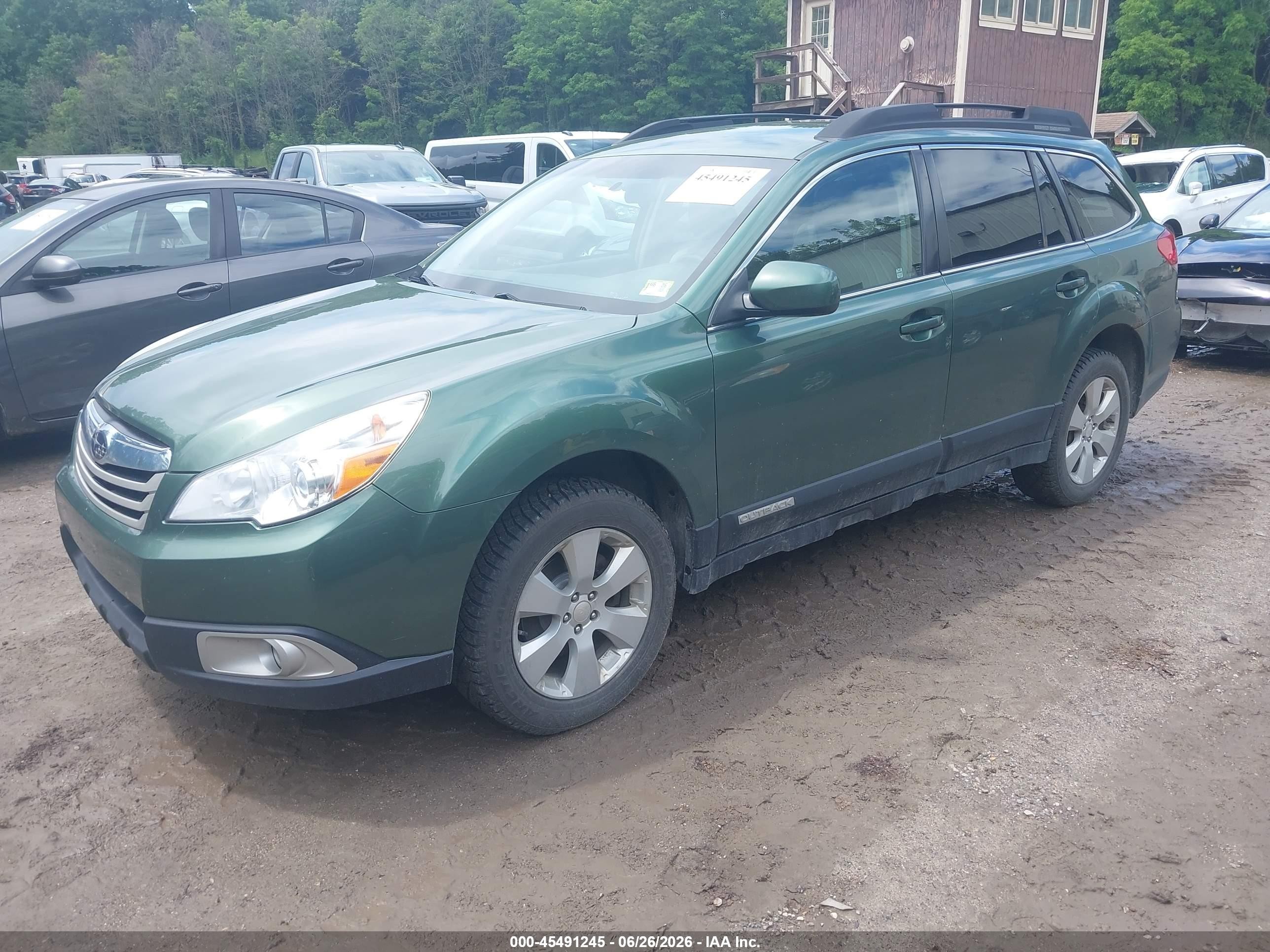 2012 Subaru Outback 2.5i Premium Green vin: 4S4BRBCC4C3269830