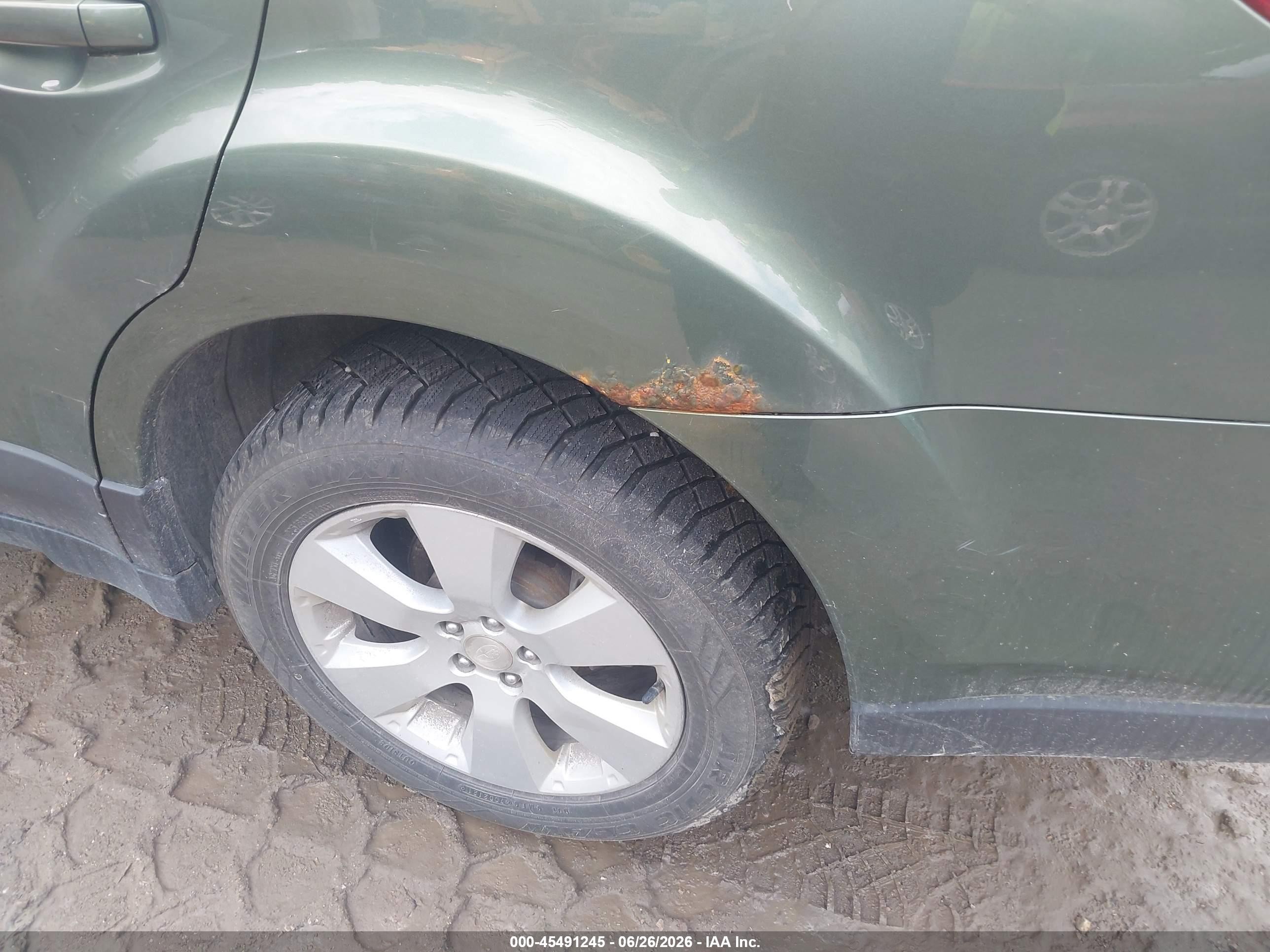 2012 Subaru Outback 2.5i Premium Green vin: 4S4BRBCC4C3269830