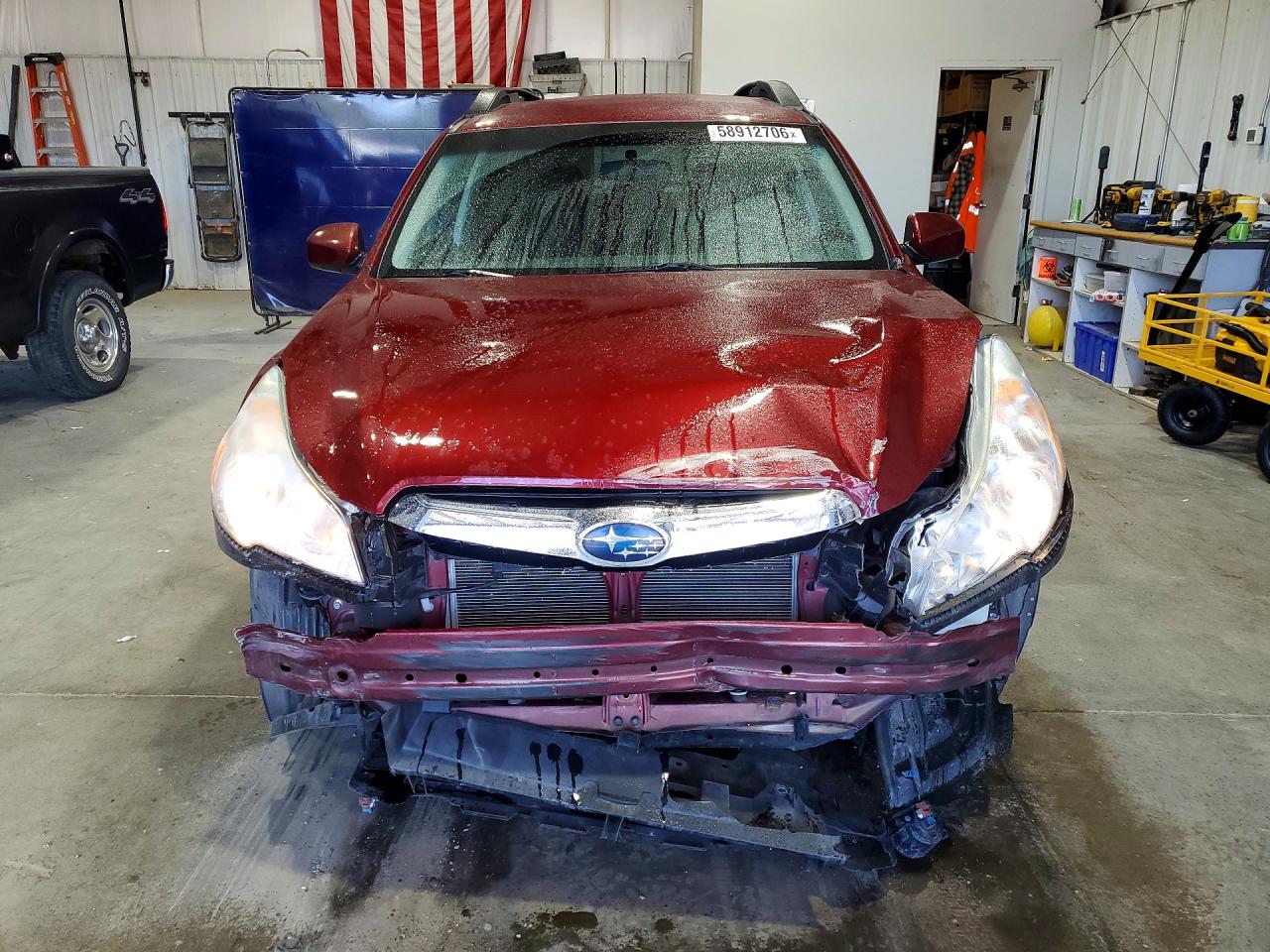 2012 Subaru Outback 2.5i Premium Burgundy vin: 4S4BRBCC4C3299653