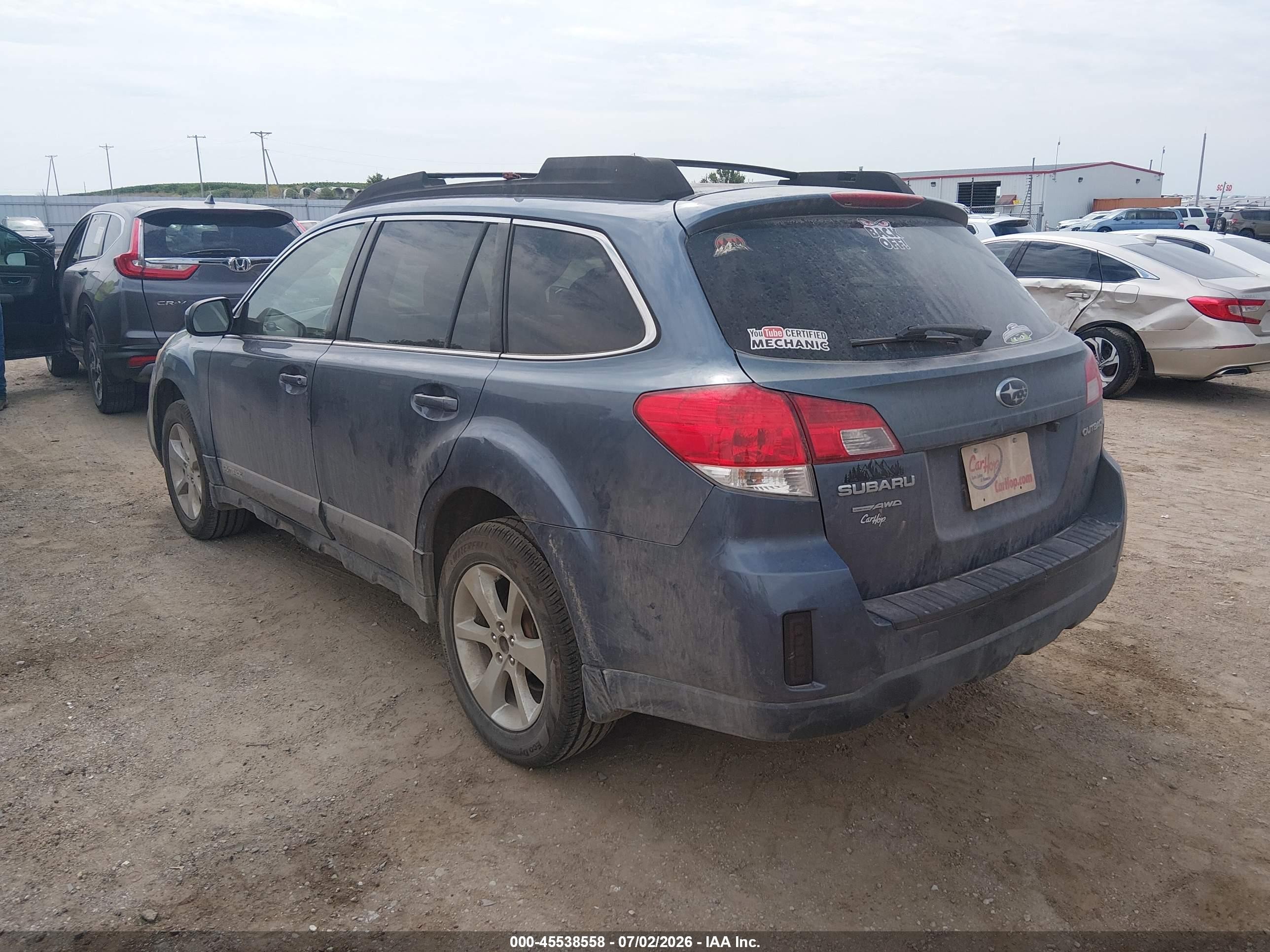 2013 Subaru Outback 2.5i Premium Blue vin: 4S4BRBCC4D3241303