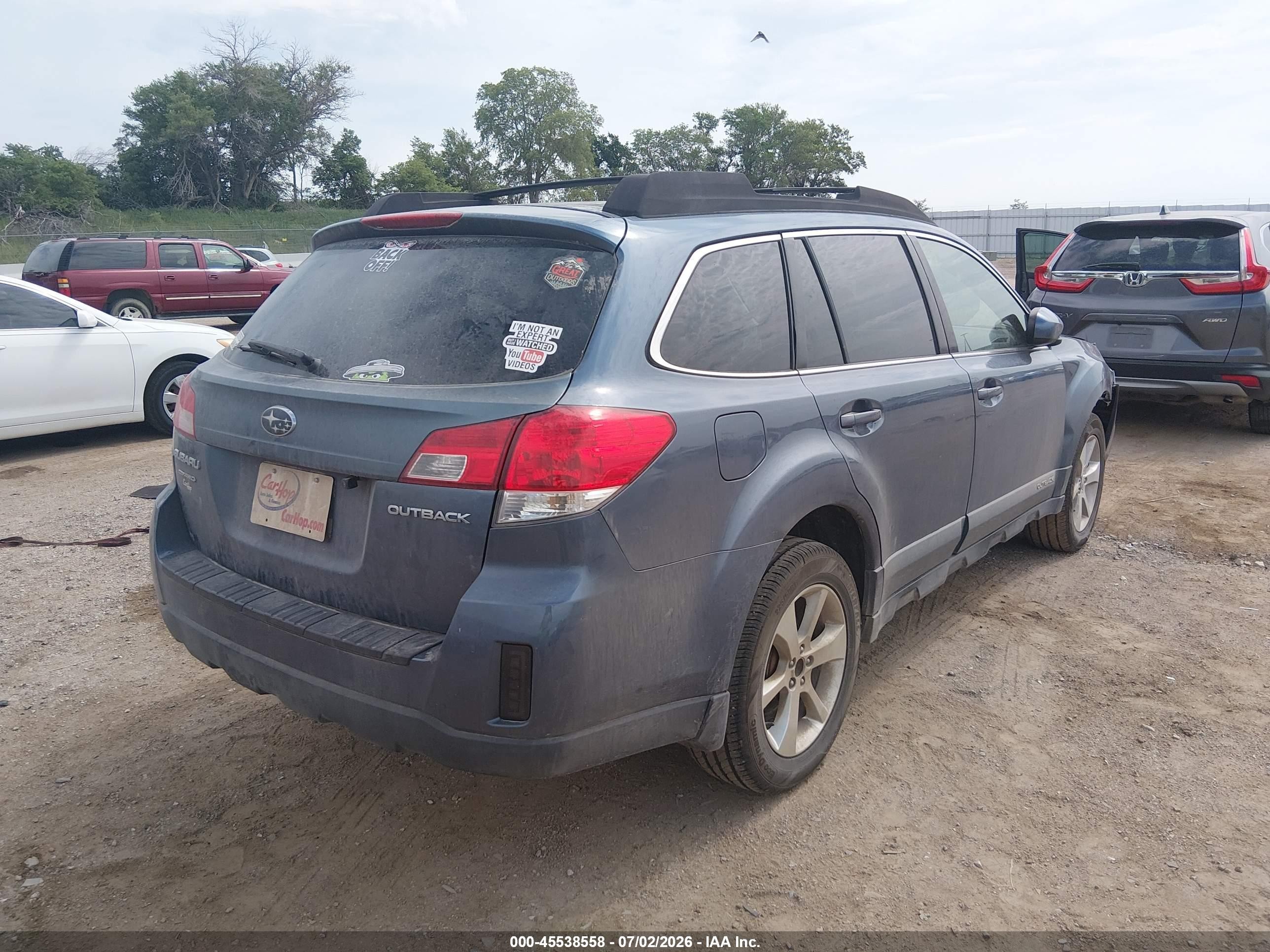 2013 Subaru Outback 2.5i Premium Blue vin: 4S4BRBCC4D3241303