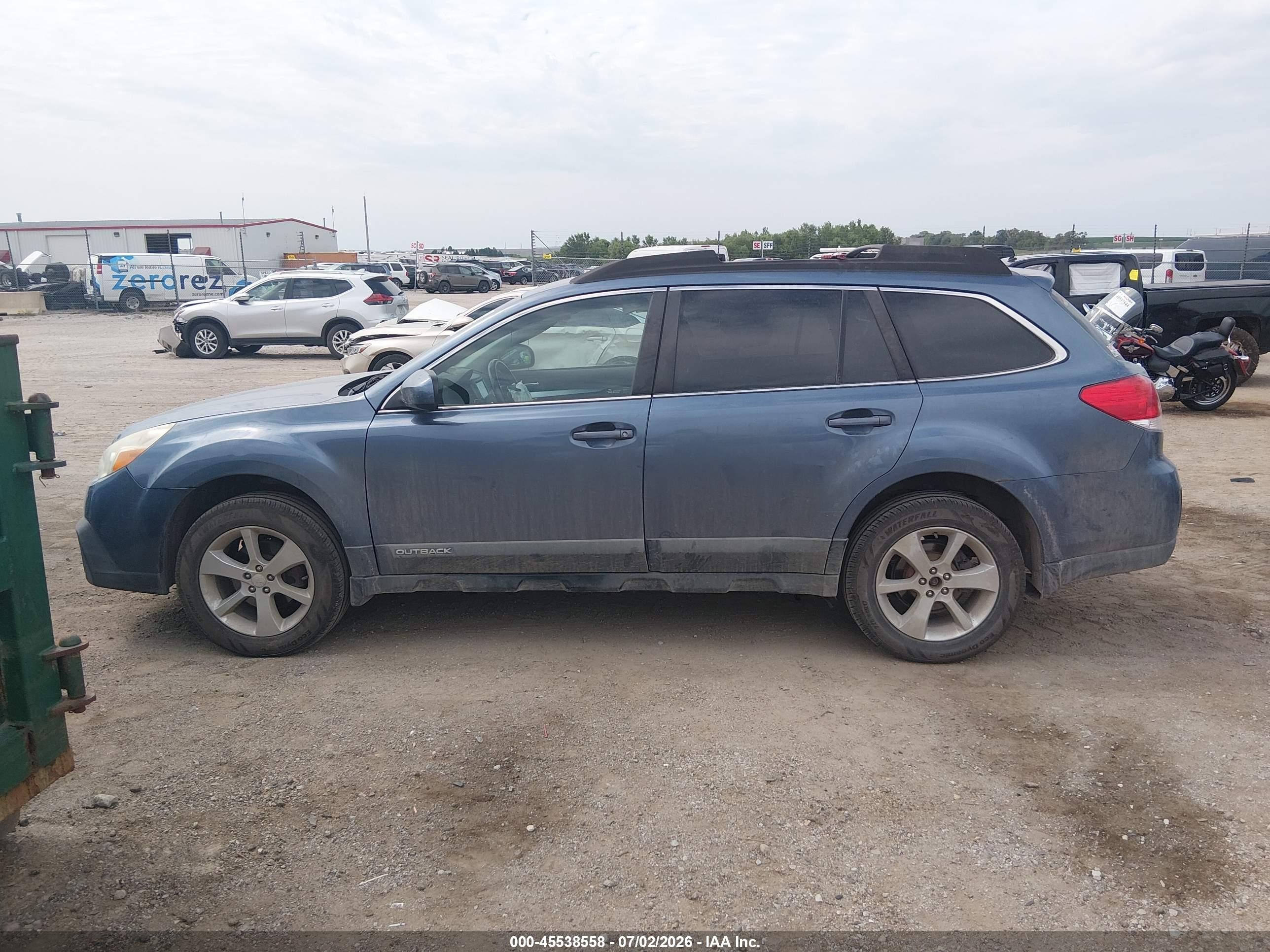 2013 Subaru Outback 2.5i Premium Blue vin: 4S4BRBCC4D3241303