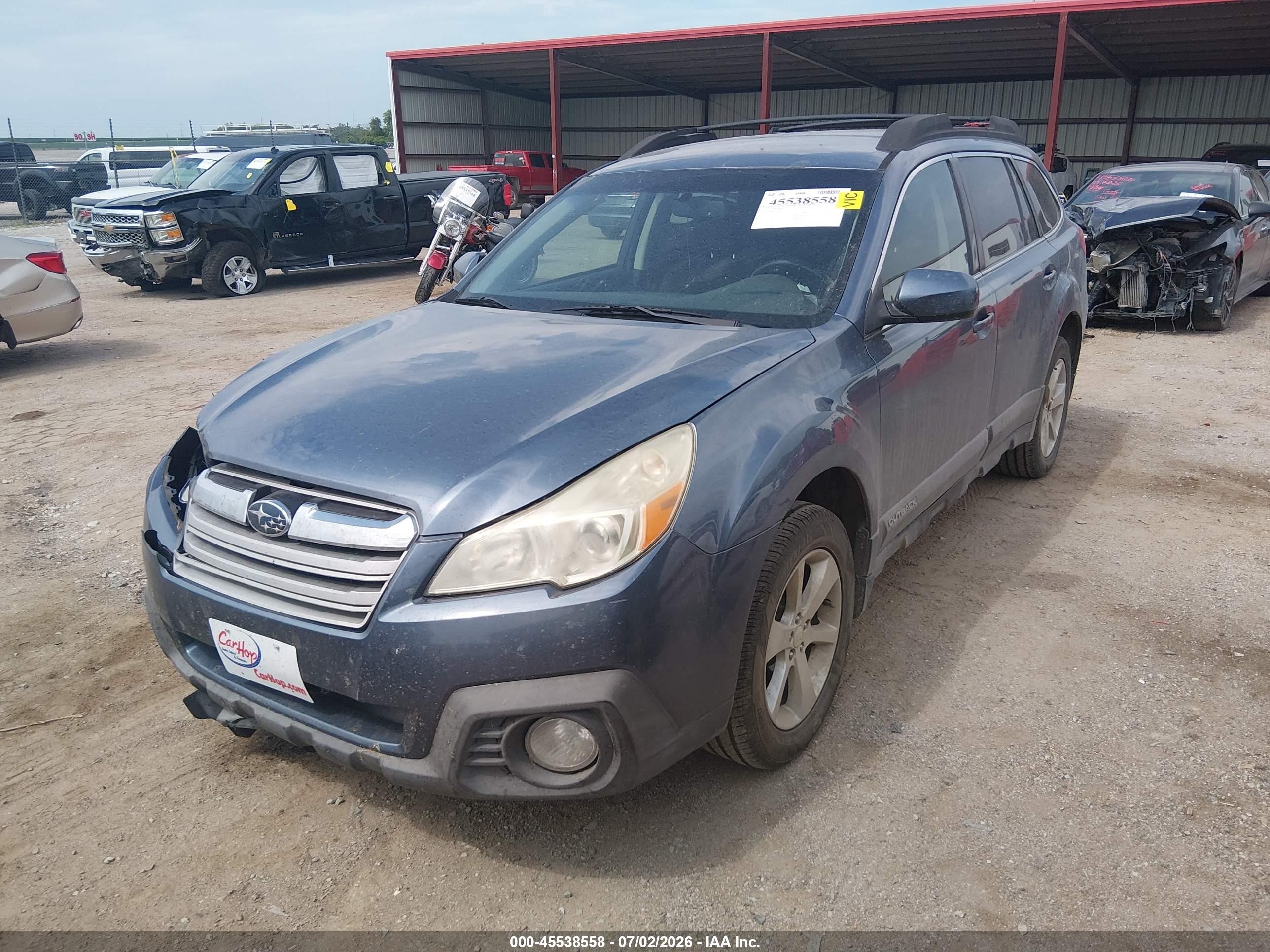 2013 Subaru Outback 2.5i Premium Blue vin: 4S4BRBCC4D3241303