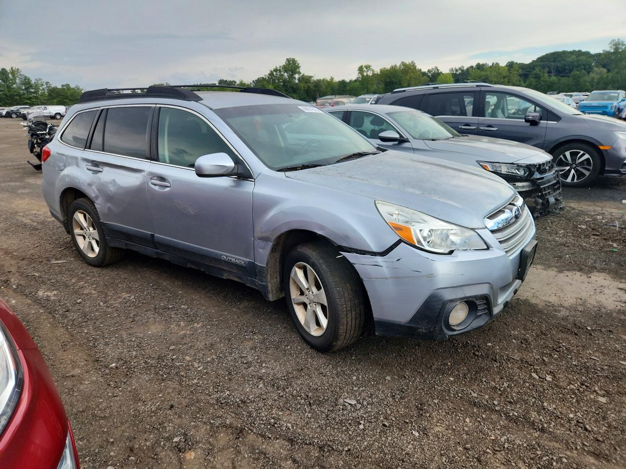 2014 Subaru Outback 2.5i Premium Blue vin: 4S4BRBCC4E3205368