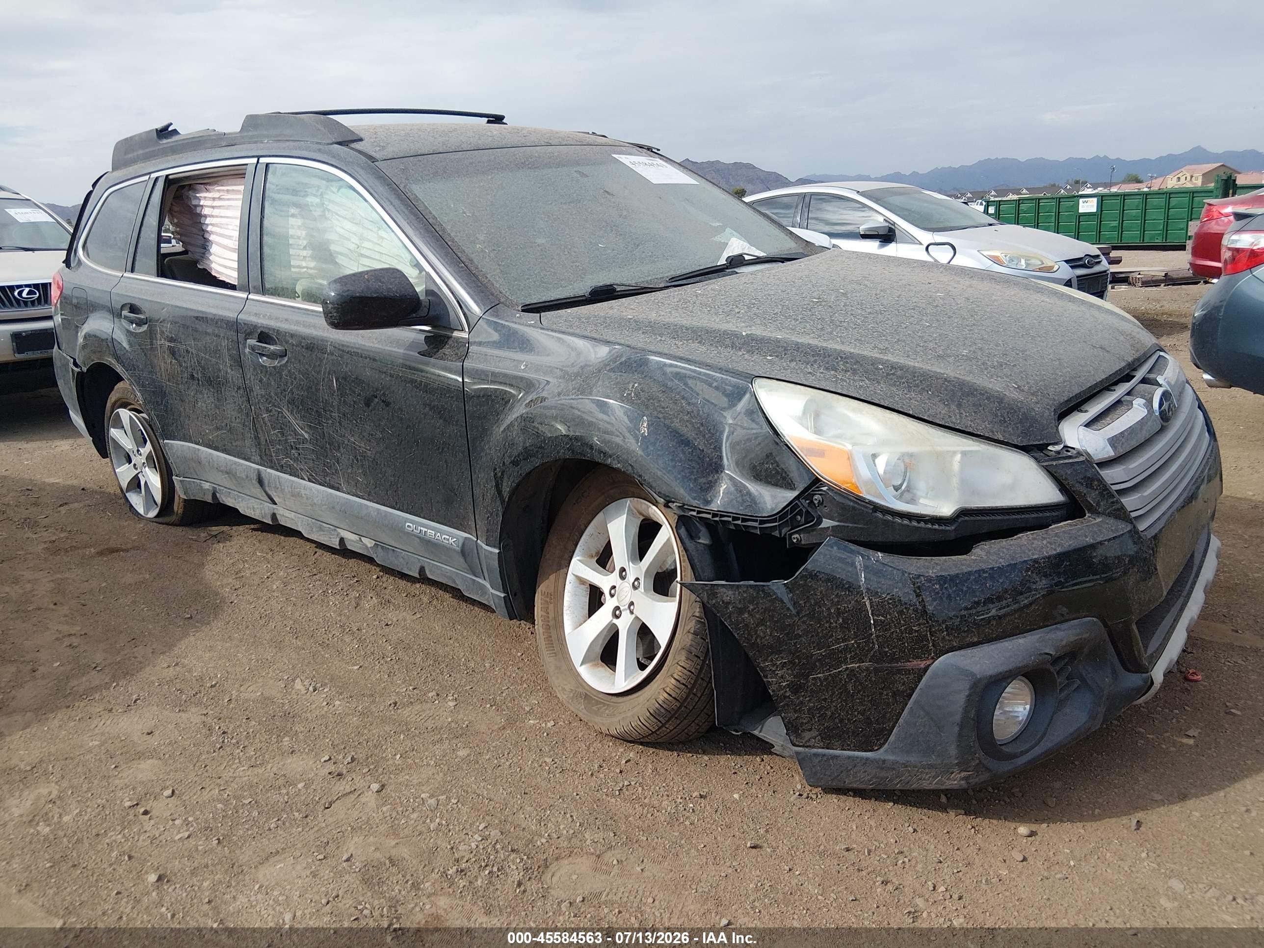 2014 Subaru Outback 2.5i Premium Black vin: 4S4BRBCC4E3237849