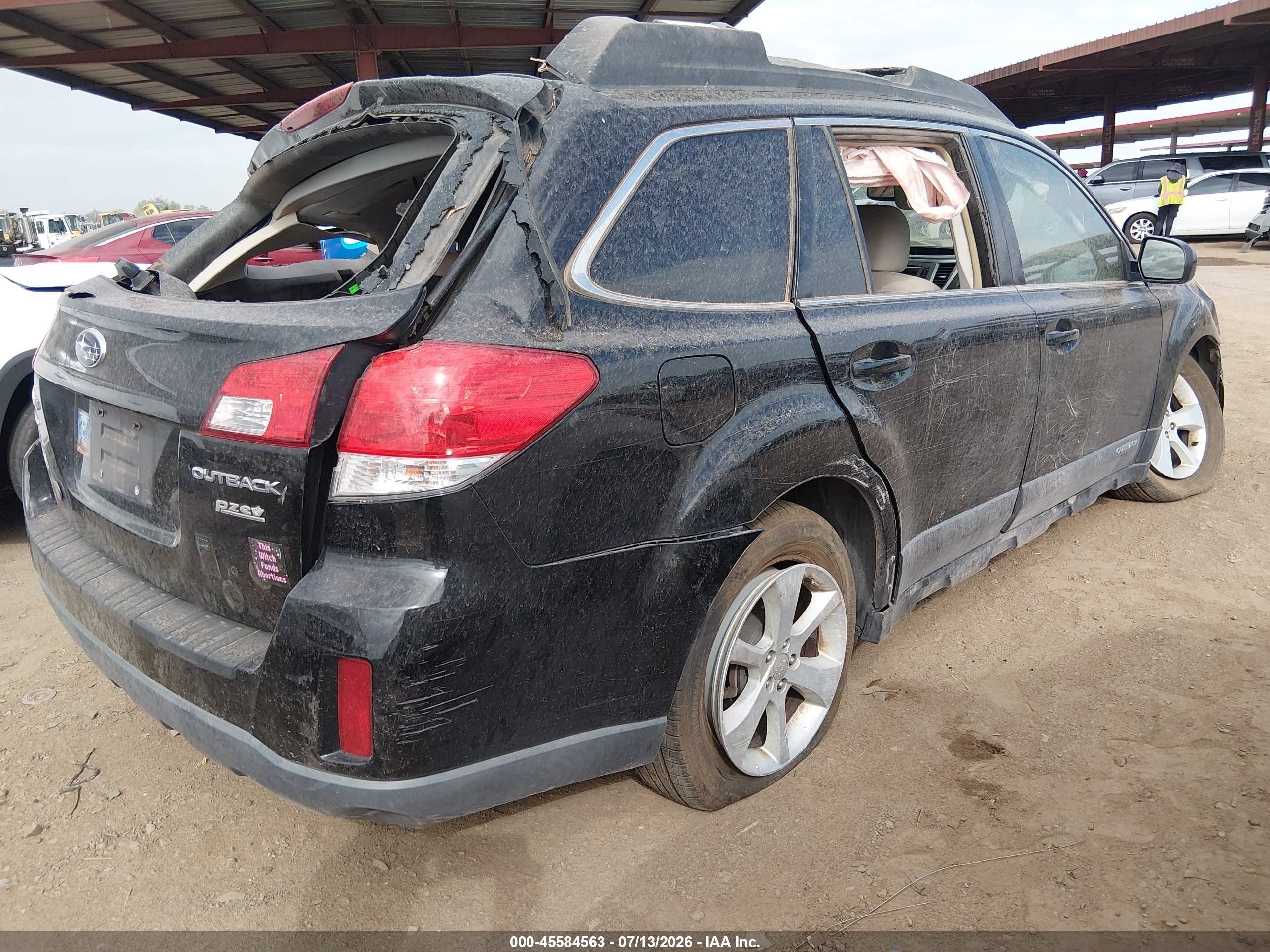 2014 Subaru Outback 2.5i Premium Black vin: 4S4BRBCC4E3237849