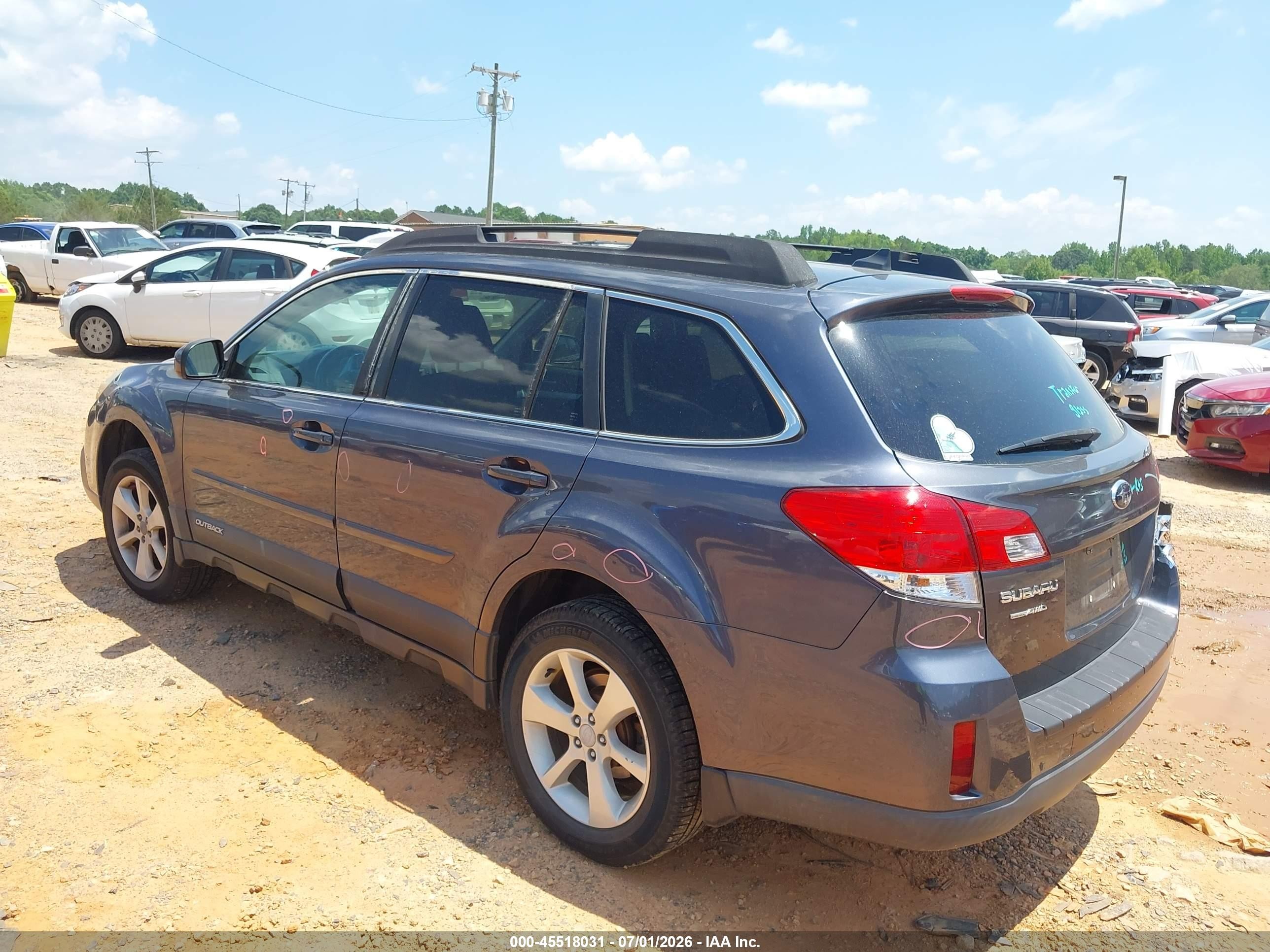 2014 Subaru Outback 2.5i Premium Blue vin: 4S4BRBCC4E3292902