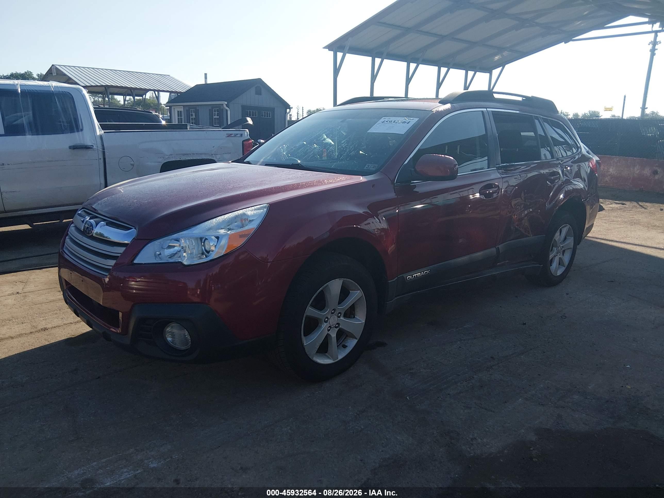 2014 Subaru Outback 2.5i Premium Red vin: 4S4BRBCC4E3306507