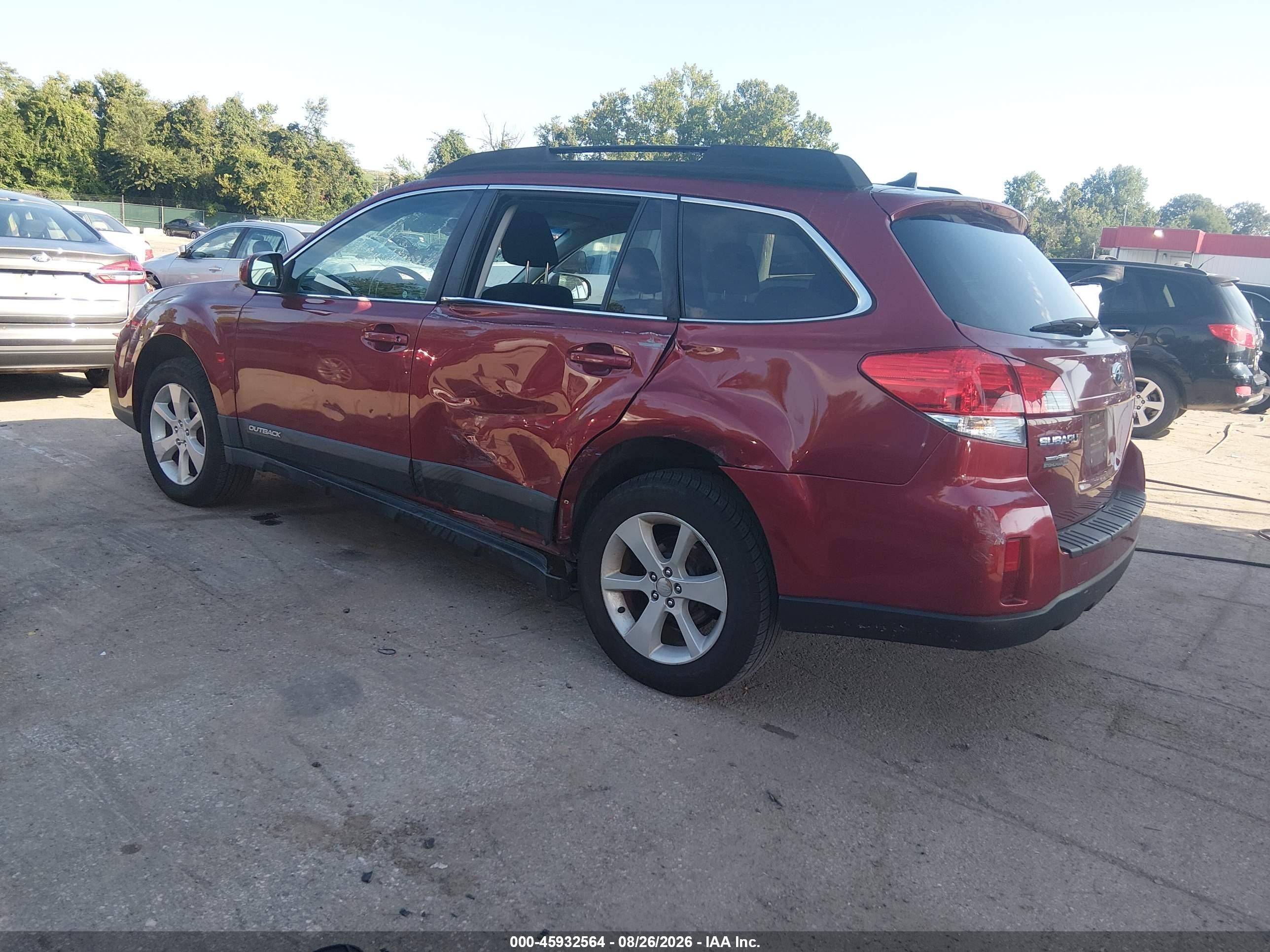 2014 Subaru Outback 2.5i Premium Red vin: 4S4BRBCC4E3306507