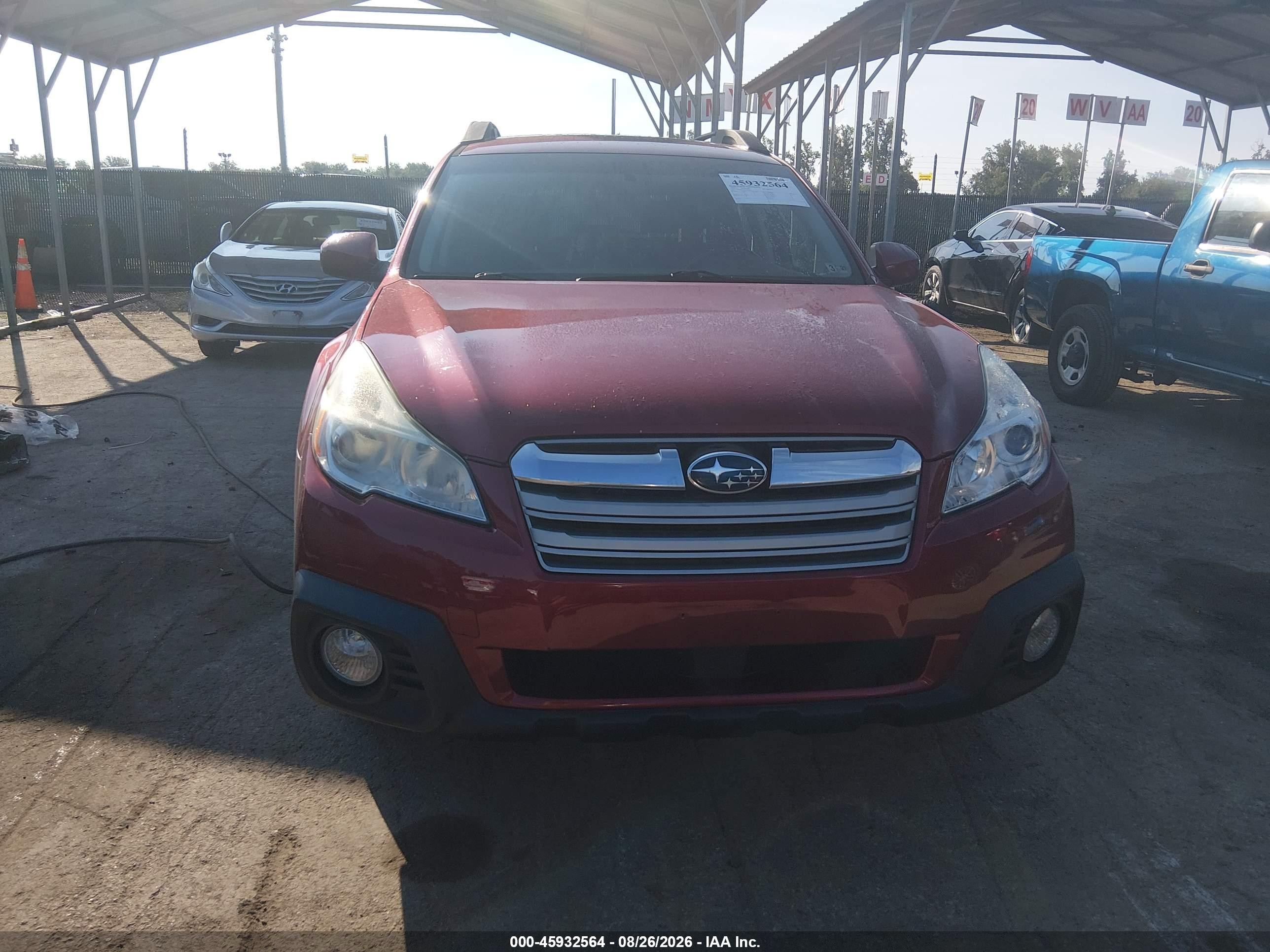 2014 Subaru Outback 2.5i Premium Red vin: 4S4BRBCC4E3306507