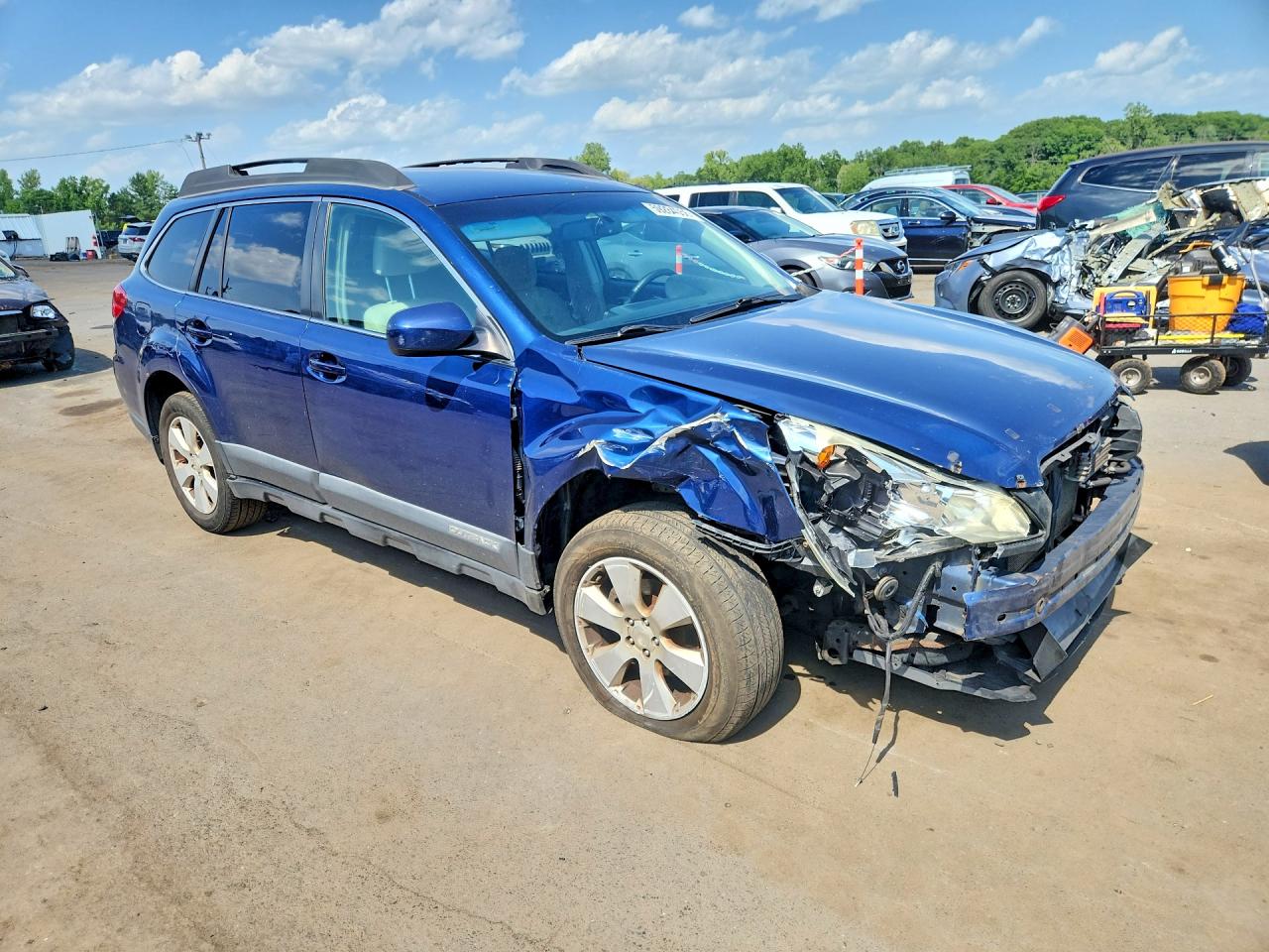 2010 Subaru Outback 2.5i Premium Blue vin: 4S4BRBCC5A3372624