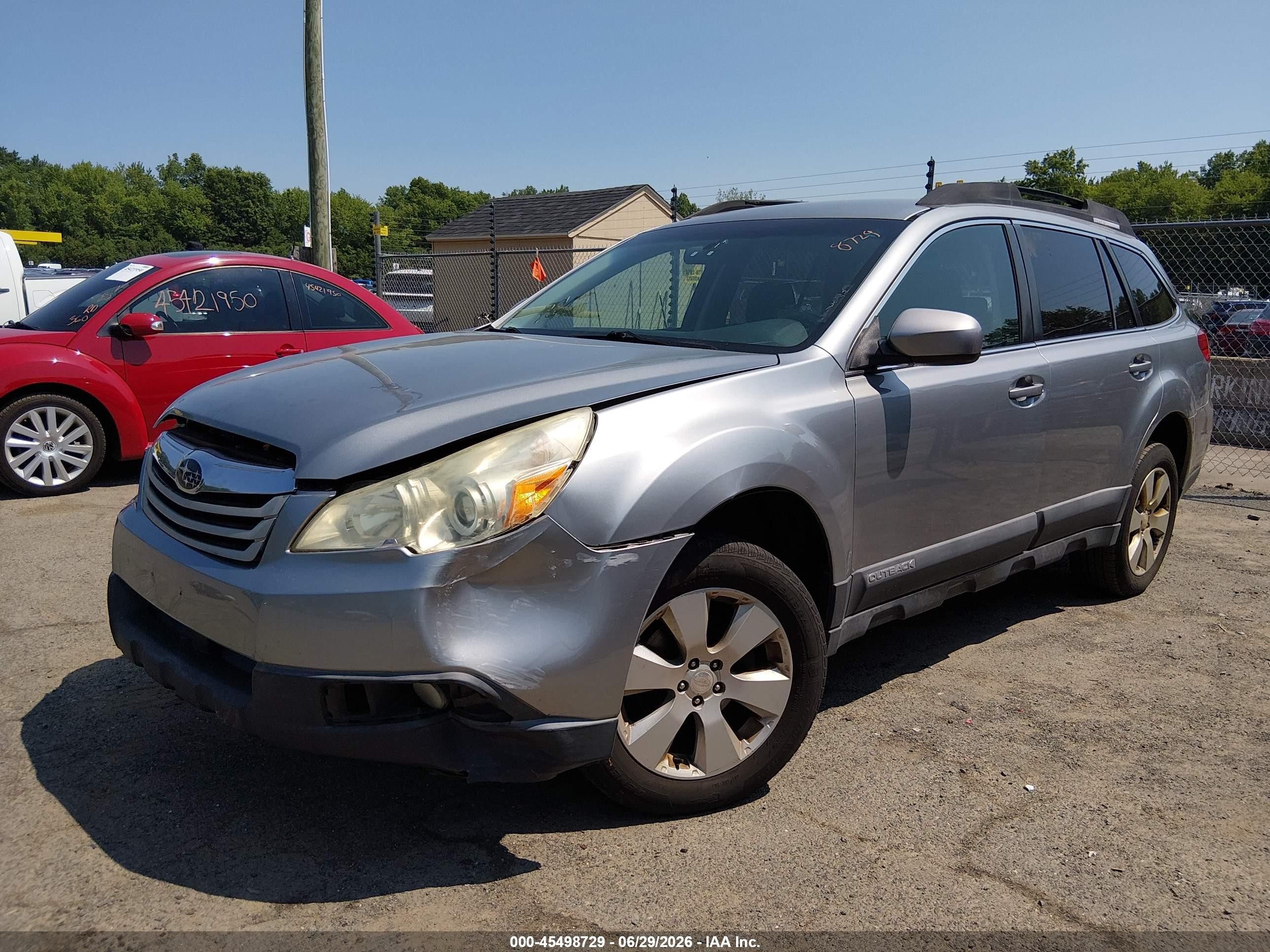 2011 Subaru Outback 2.5i Premium Gray vin: 4S4BRBCC5B3320525