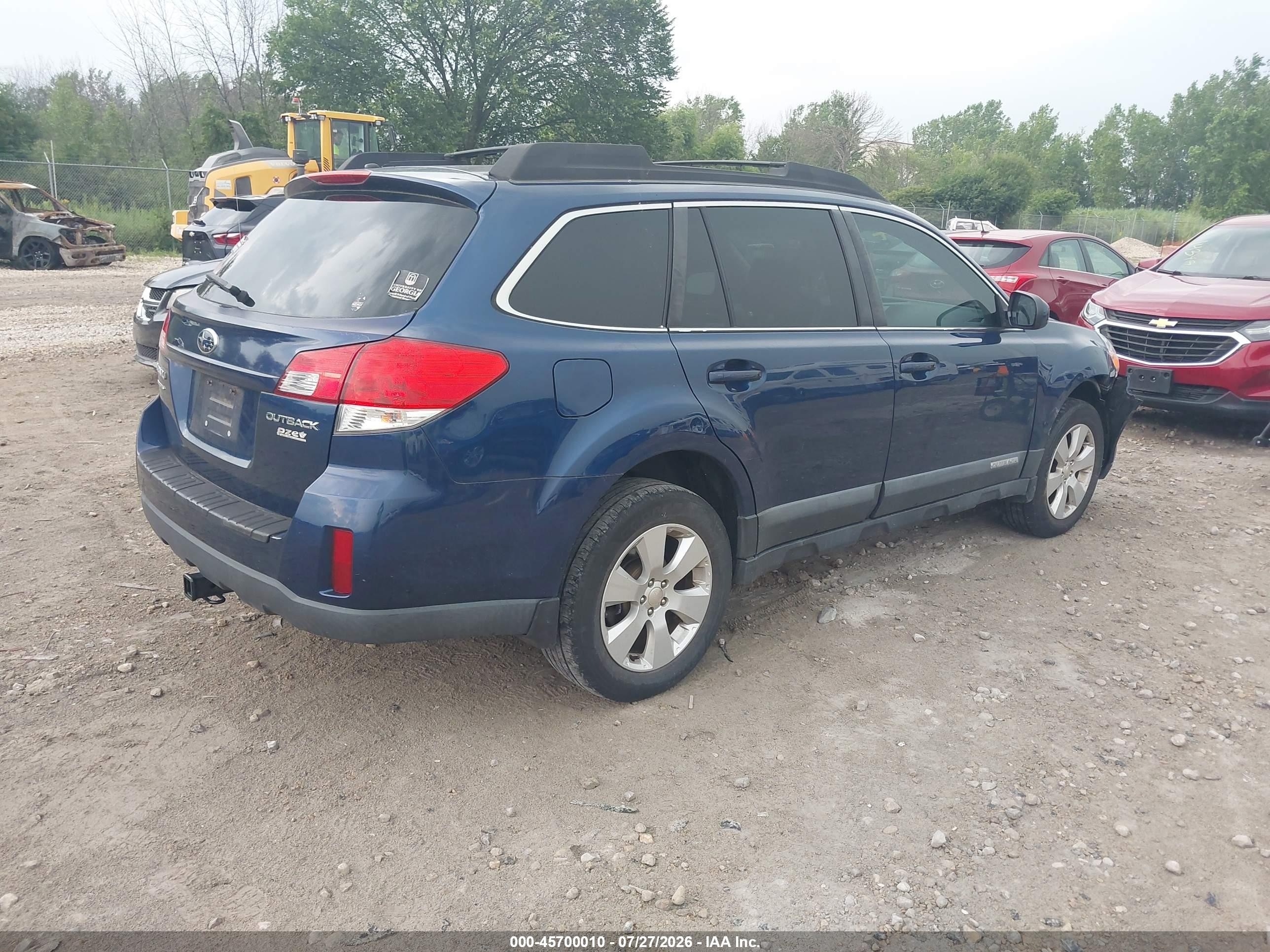 2011 Subaru Outback 2.5i Premium Dark Blue vin: 4S4BRBCC5B3326857