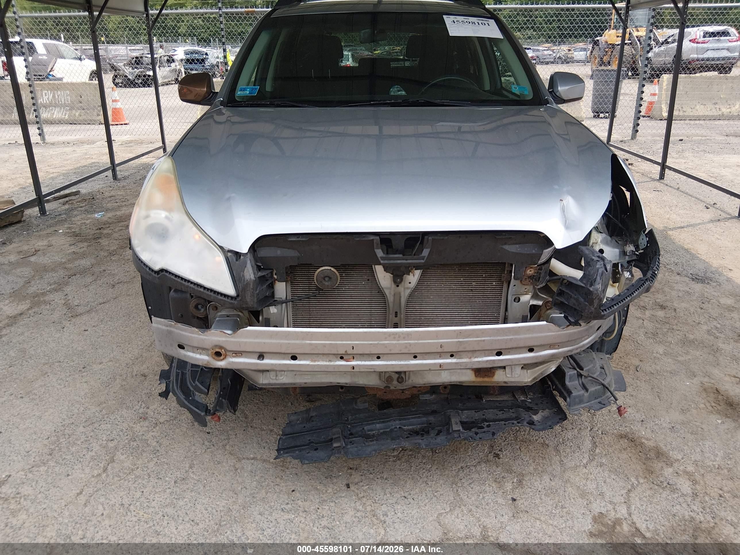 2012 Subaru Outback 2.5i Premium Silver vin: 4S4BRBCC5C3248680