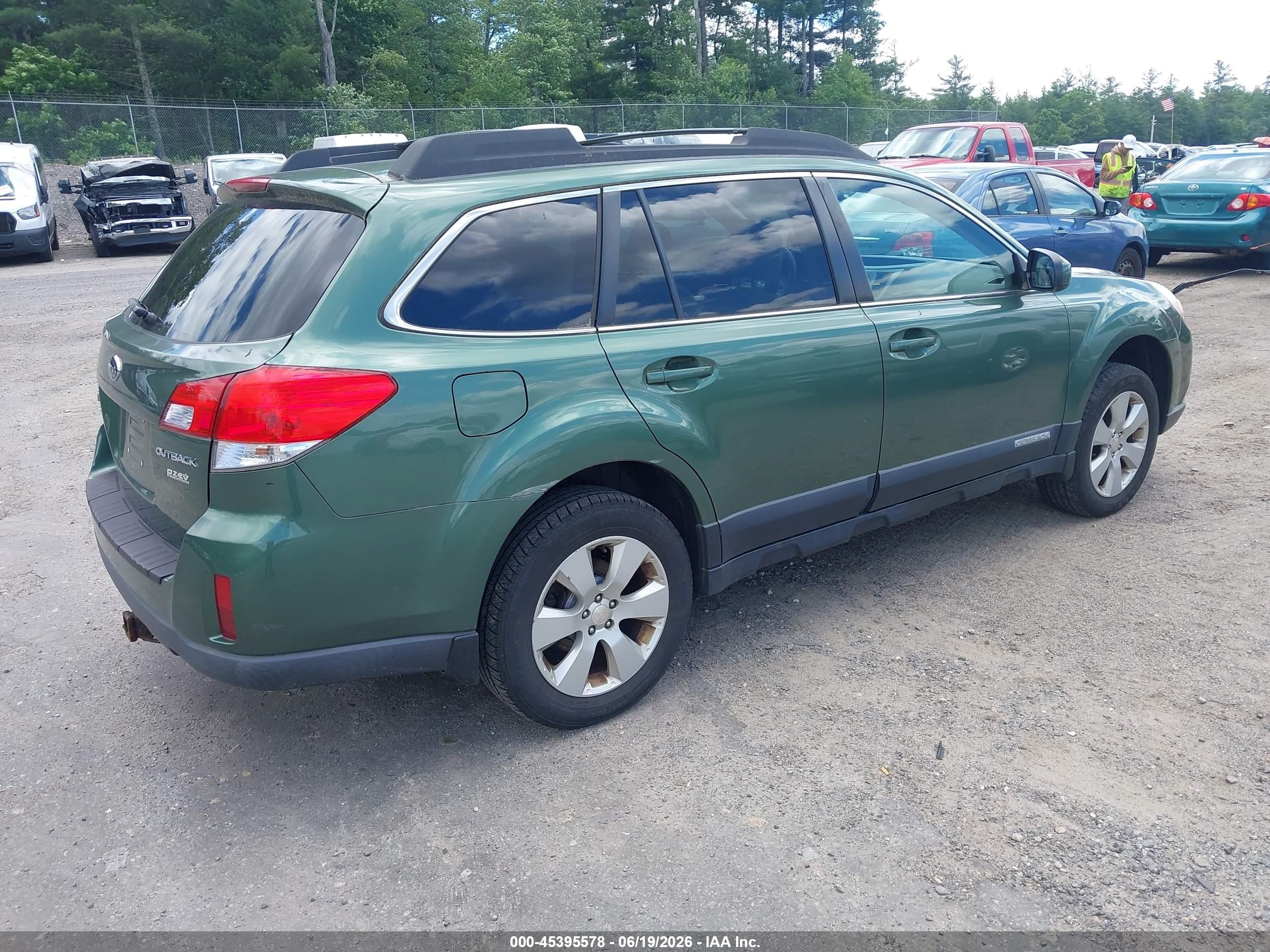 2012 Subaru Outback 2.5i Premium Green vin: 4S4BRBCC5C3255029