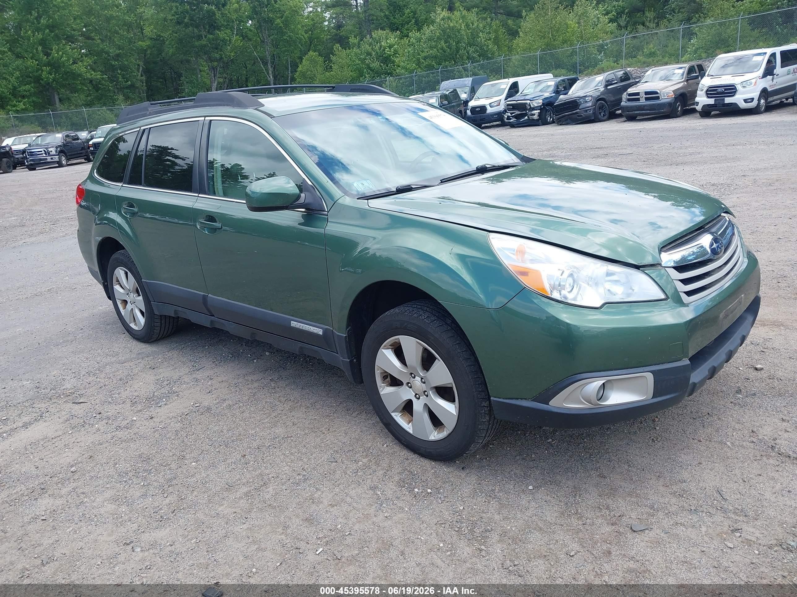 2012 Subaru Outback 2.5i Premium Green vin: 4S4BRBCC5C3255029