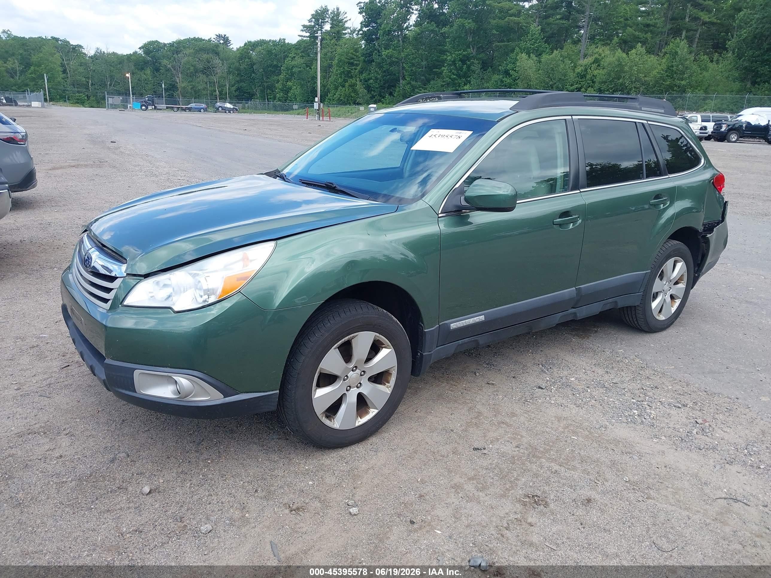 2012 Subaru Outback 2.5i Premium Green vin: 4S4BRBCC5C3255029