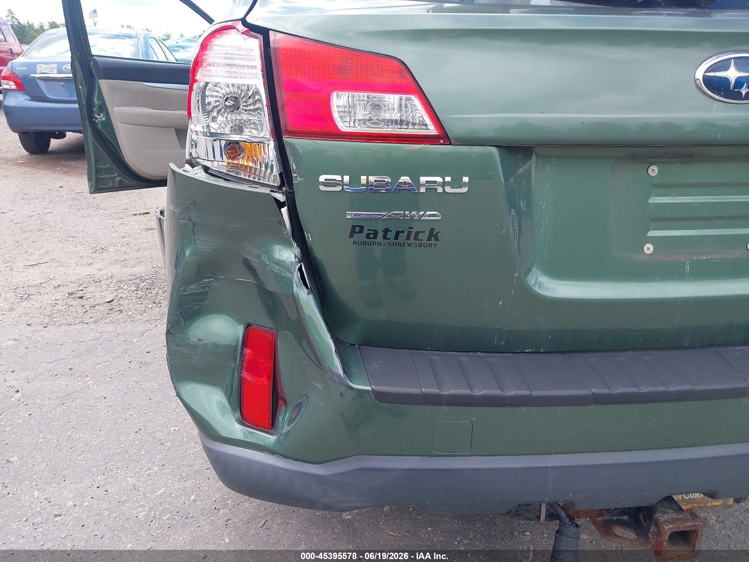 2012 Subaru Outback 2.5i Premium Green vin: 4S4BRBCC5C3255029