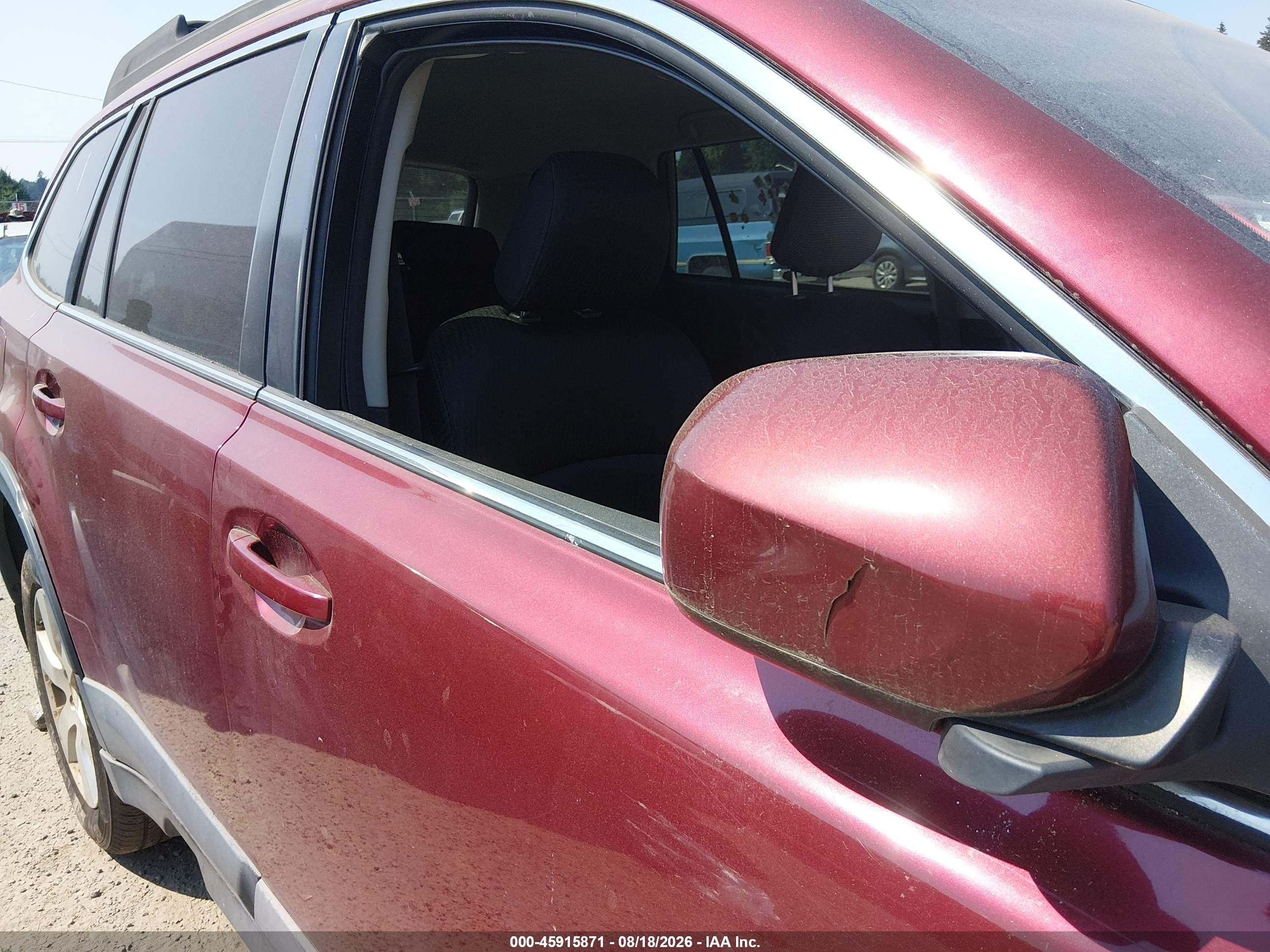2012 Subaru Outback 2.5i Premium Red vin: 4S4BRBCC5C3257573