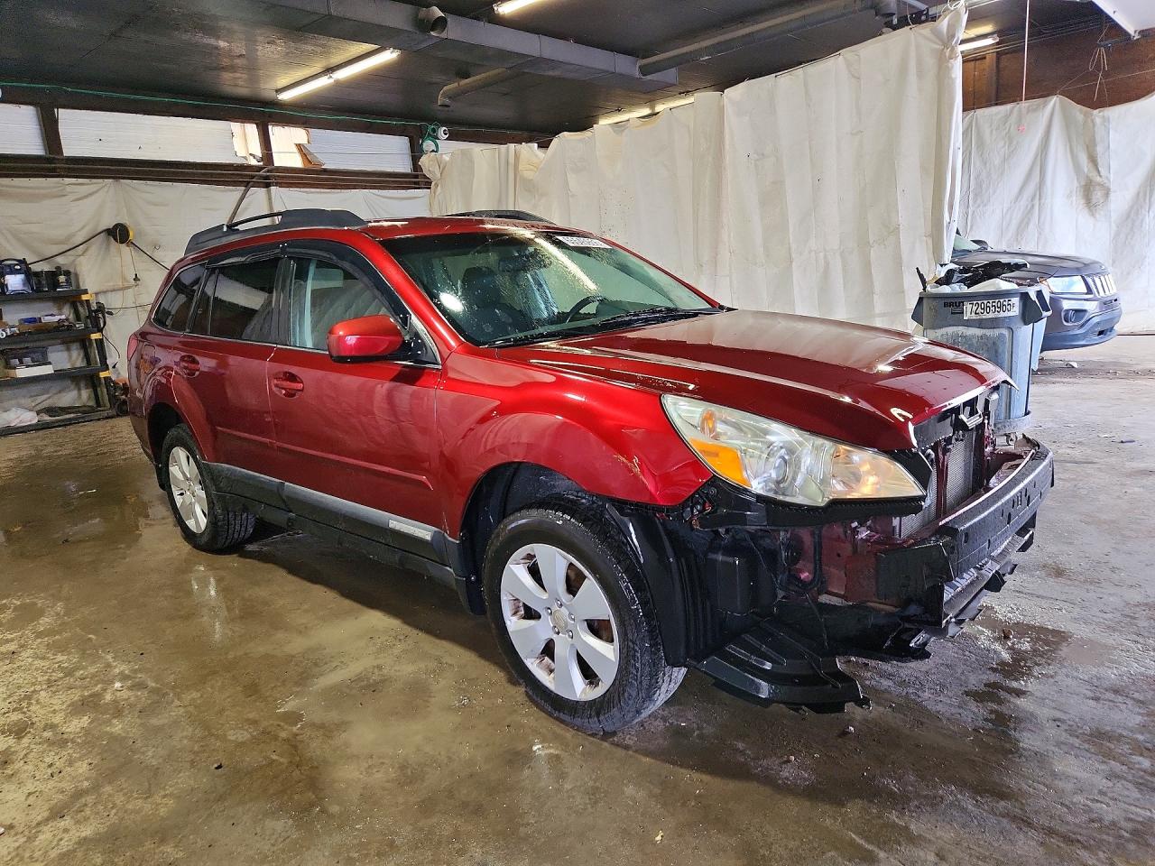 2012 Subaru Outback 2.5i Premium Красный vin: 4S4BRBCC5C3280335