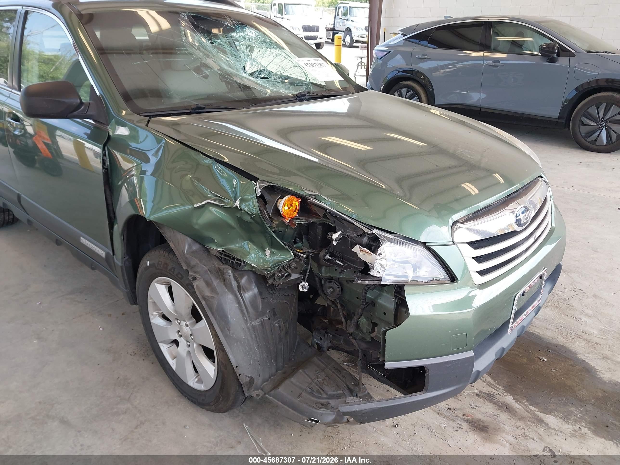 2012 Subaru Outback 2.5i Premium Green vin: 4S4BRBCC5C3294669