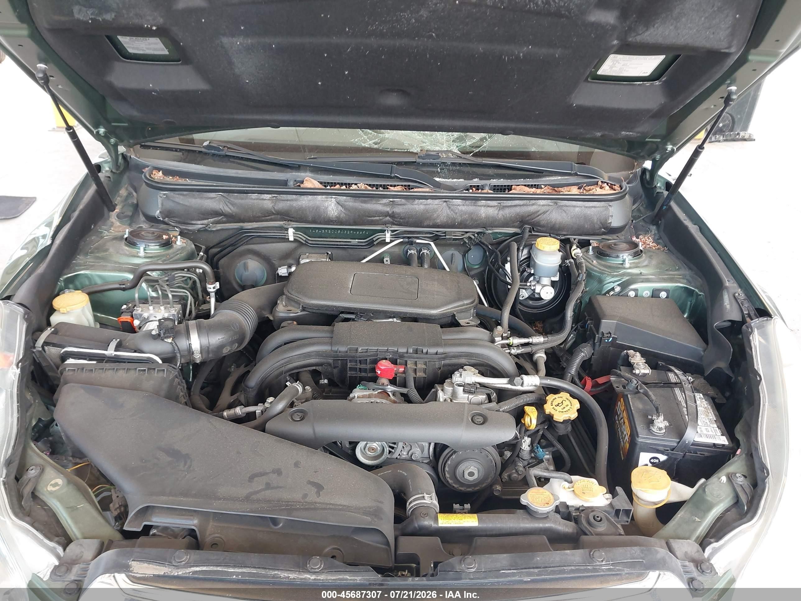 2012 Subaru Outback 2.5i Premium Green vin: 4S4BRBCC5C3294669