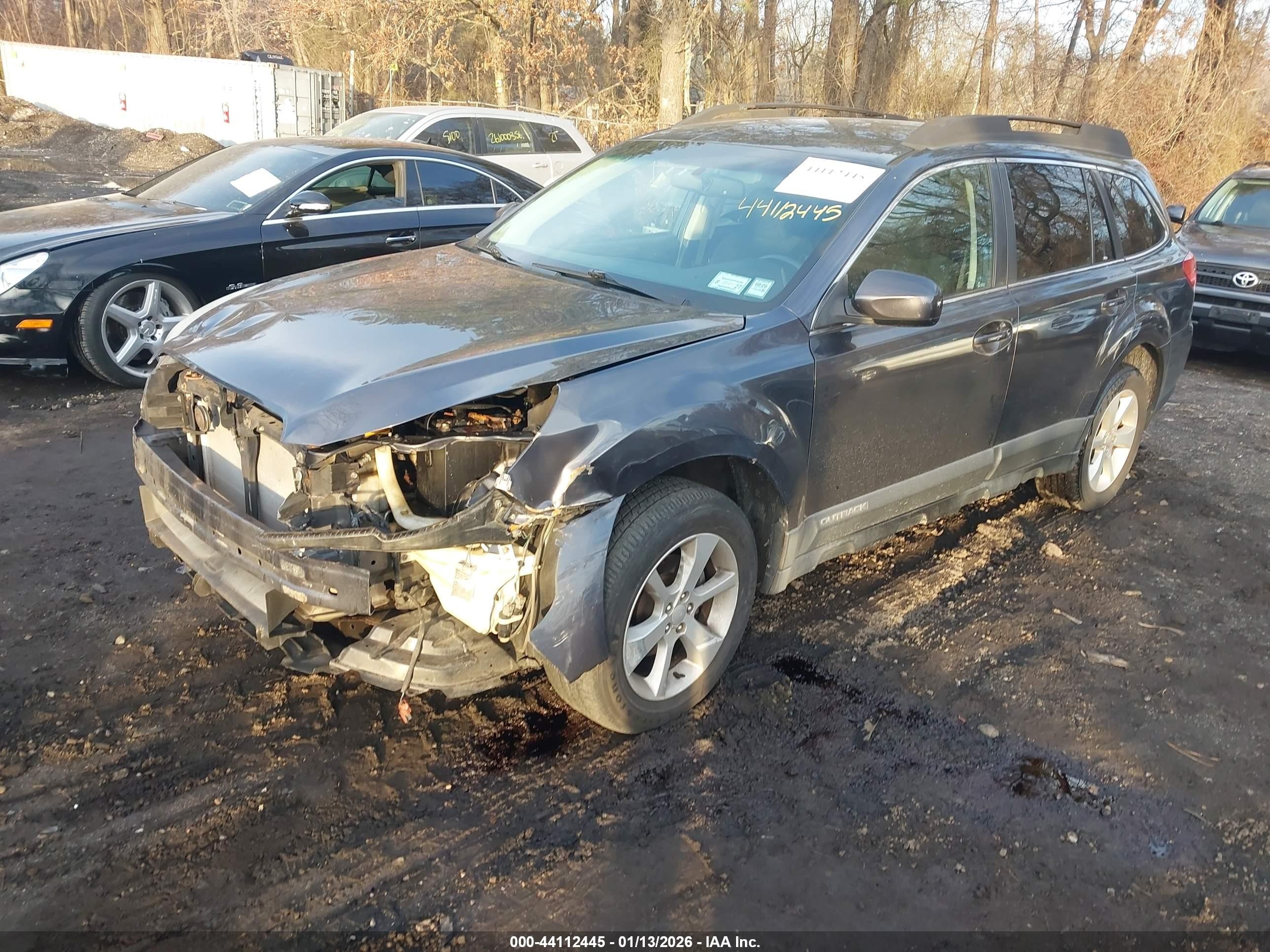 2013 Subaru Outback 2.5i Premium Gray vin: 4S4BRBCC5D3203515