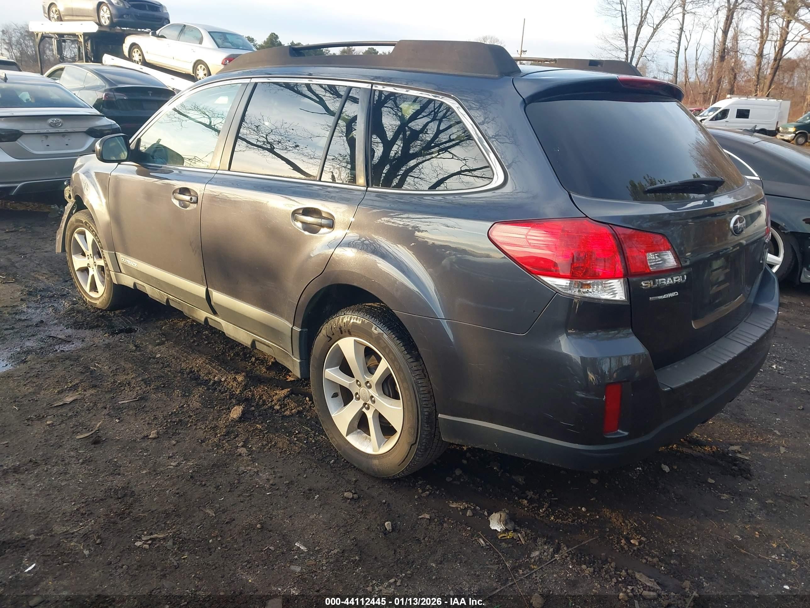 2013 Subaru Outback 2.5i Premium Gray vin: 4S4BRBCC5D3203515