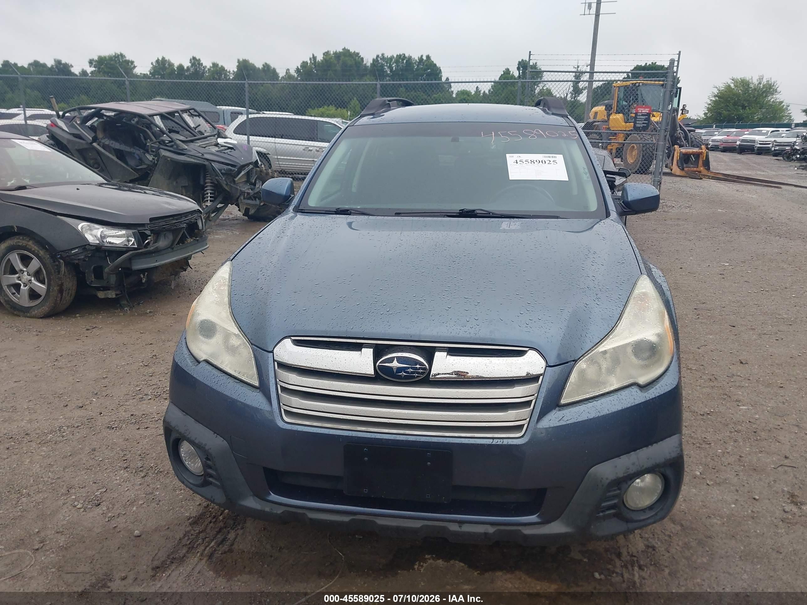 2013 Subaru Outback 2.5i Premium Blue vin: 4S4BRBCC5D3228494