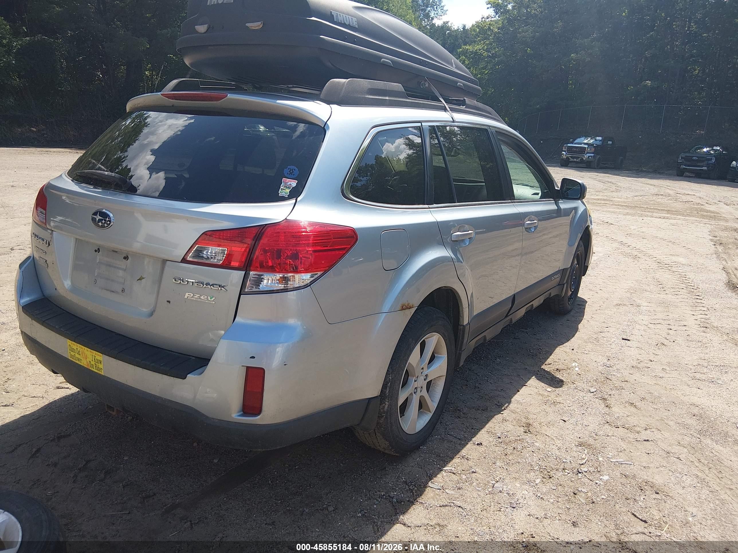 2013 Subaru Outback 2.5i Premium Silver vin: 4S4BRBCC5D3304263
