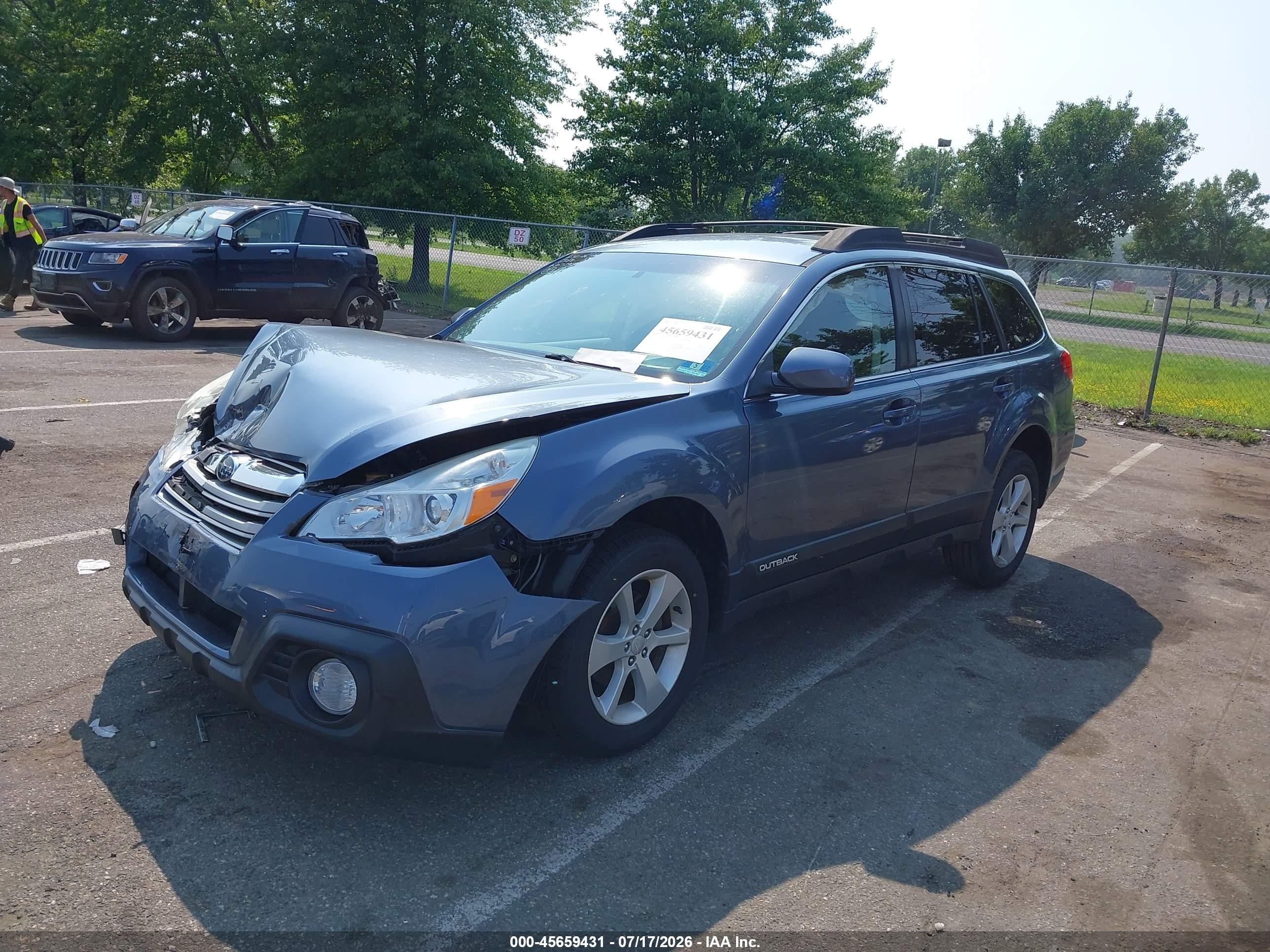 2013 Subaru Outback 2.5i Premium Синий vin: 4S4BRBCC5D3307292