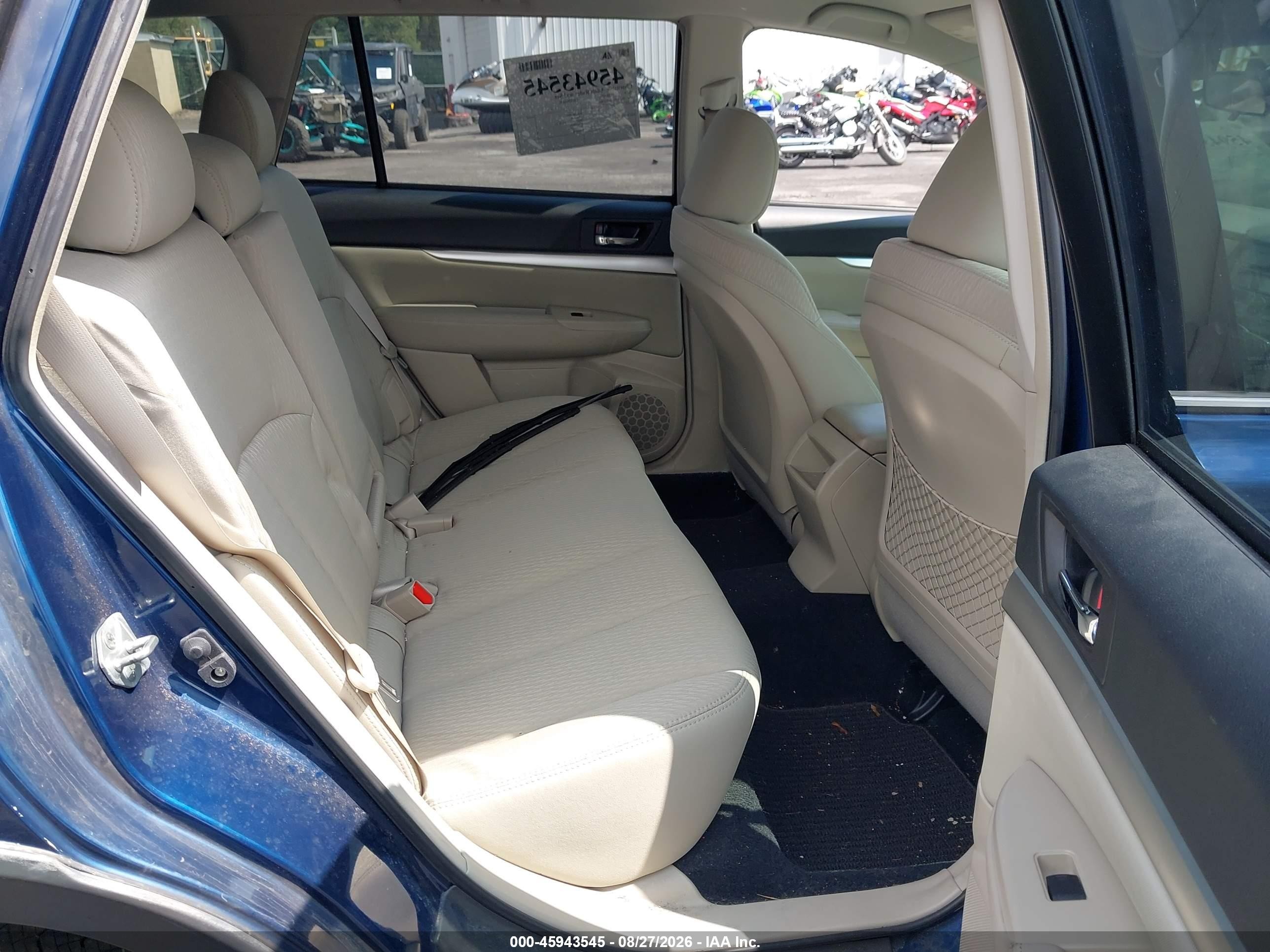 2011 Subaru Outback 2.5i Premium Blue vin: 4S4BRBCC6B3327869