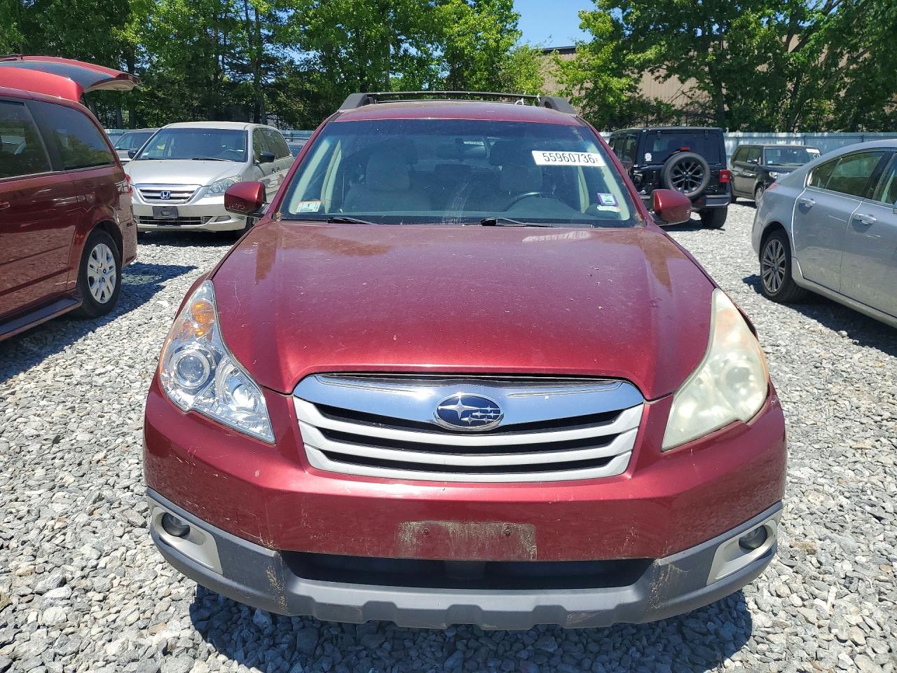 2011 Subaru Outback 2.5i Premium Красный vin: 4S4BRBCC6B3363481