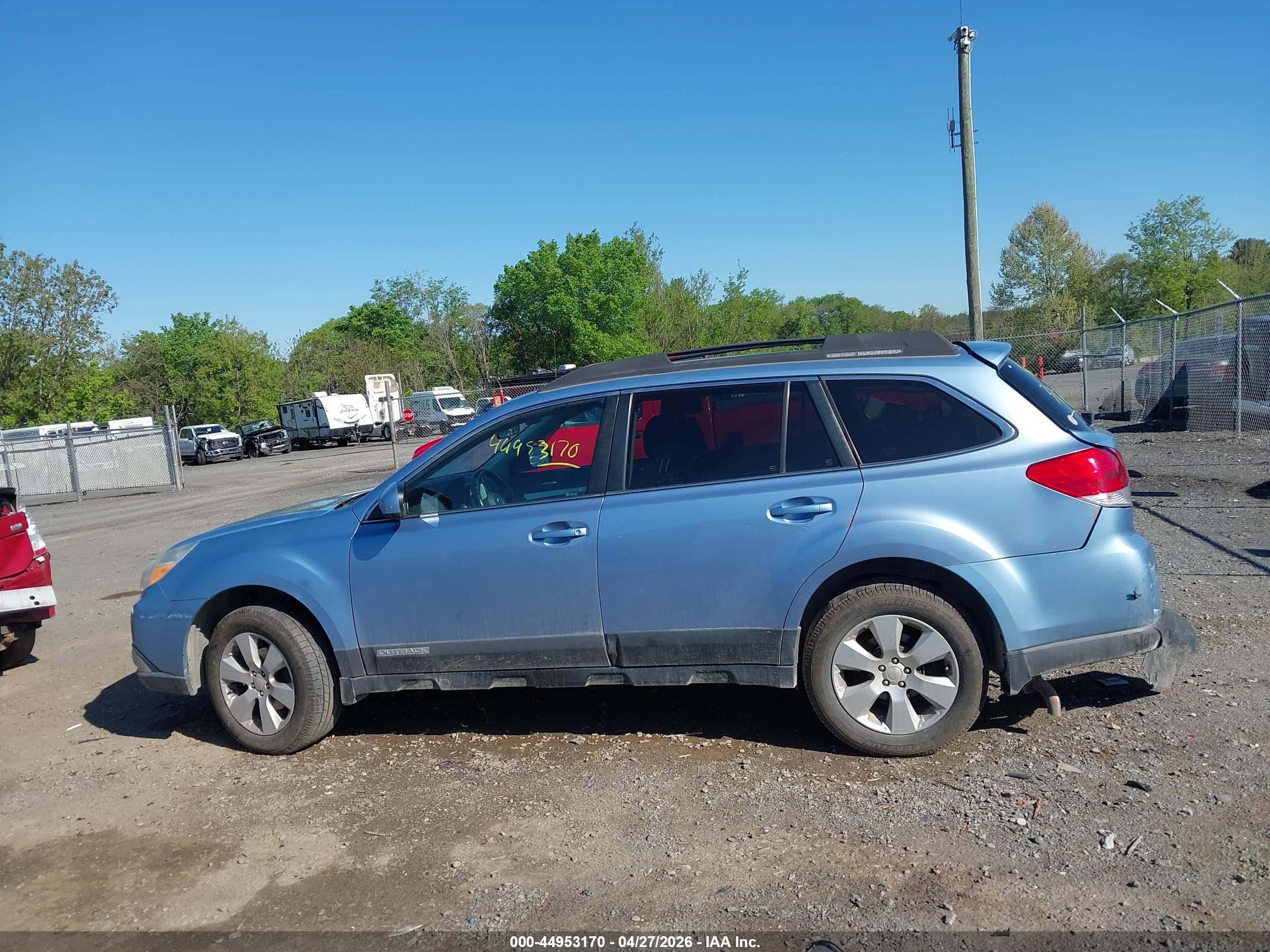 2011 Subaru Outback 2.5i Premium Blue vin: 4S4BRBCC6B3407074