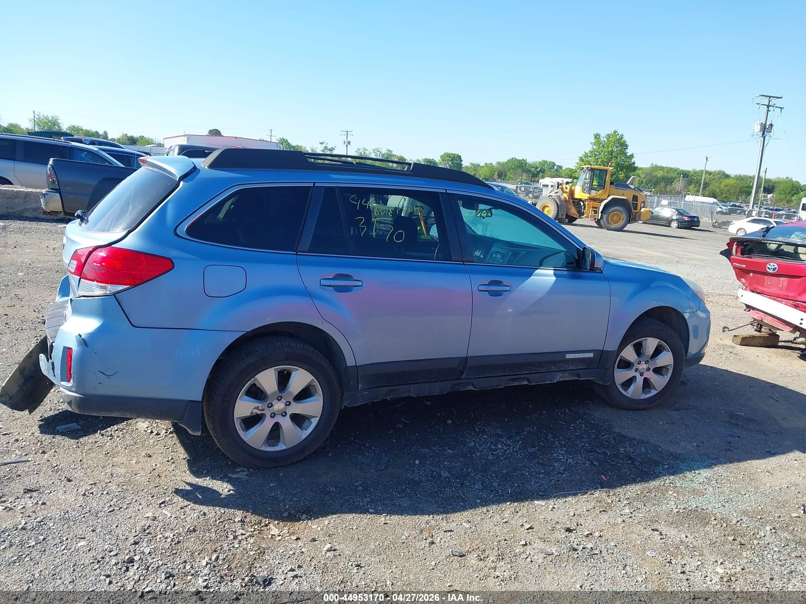 2011 Subaru Outback 2.5i Premium Blue vin: 4S4BRBCC6B3407074