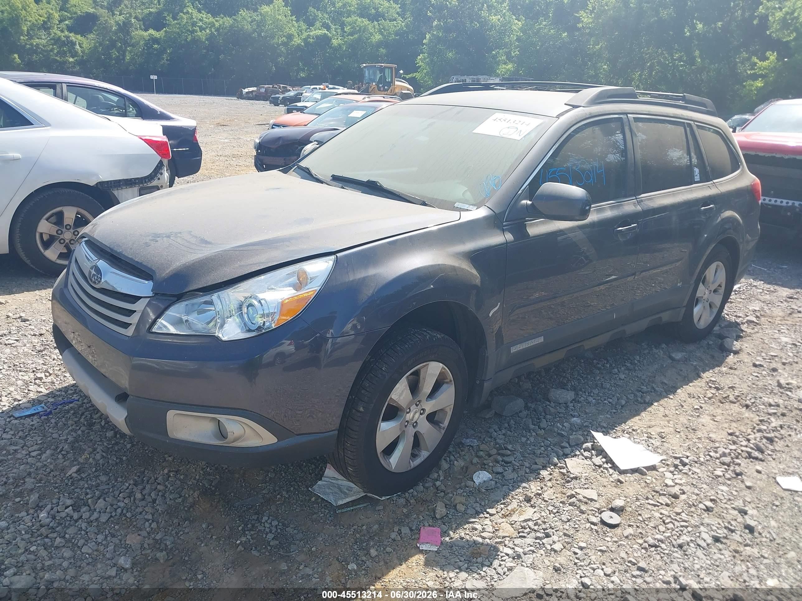 2011 Subaru Outback 2.5i Premium Gray vin: 4S4BRBCC6B3424960