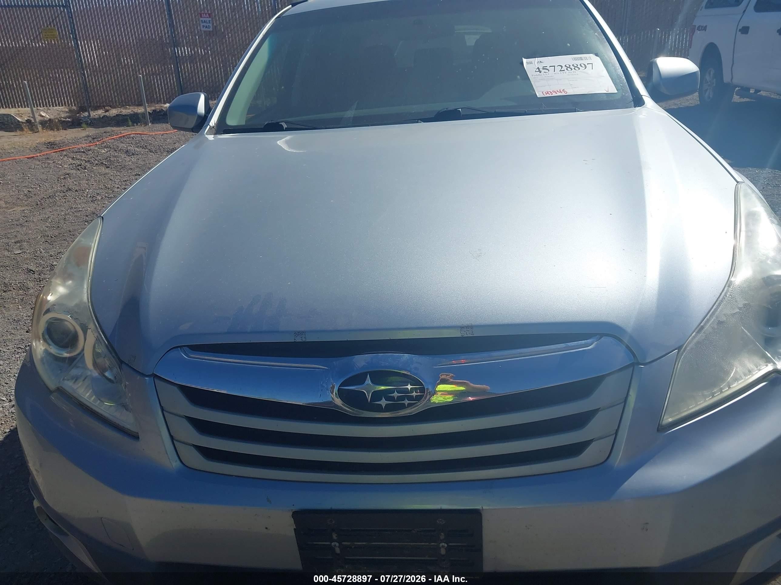 2012 Subaru Outback 2.5i Premium Gray vin: 4S4BRBCC6C1220947