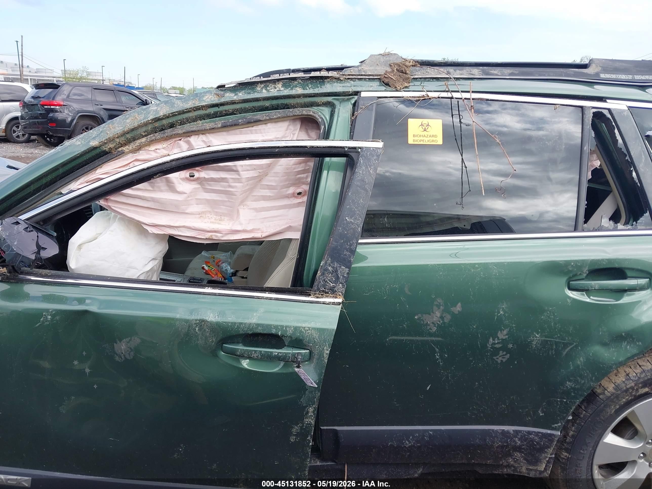 2012 Subaru Outback 2.5i Premium Зеленый vin: 4S4BRBCC6C3203263