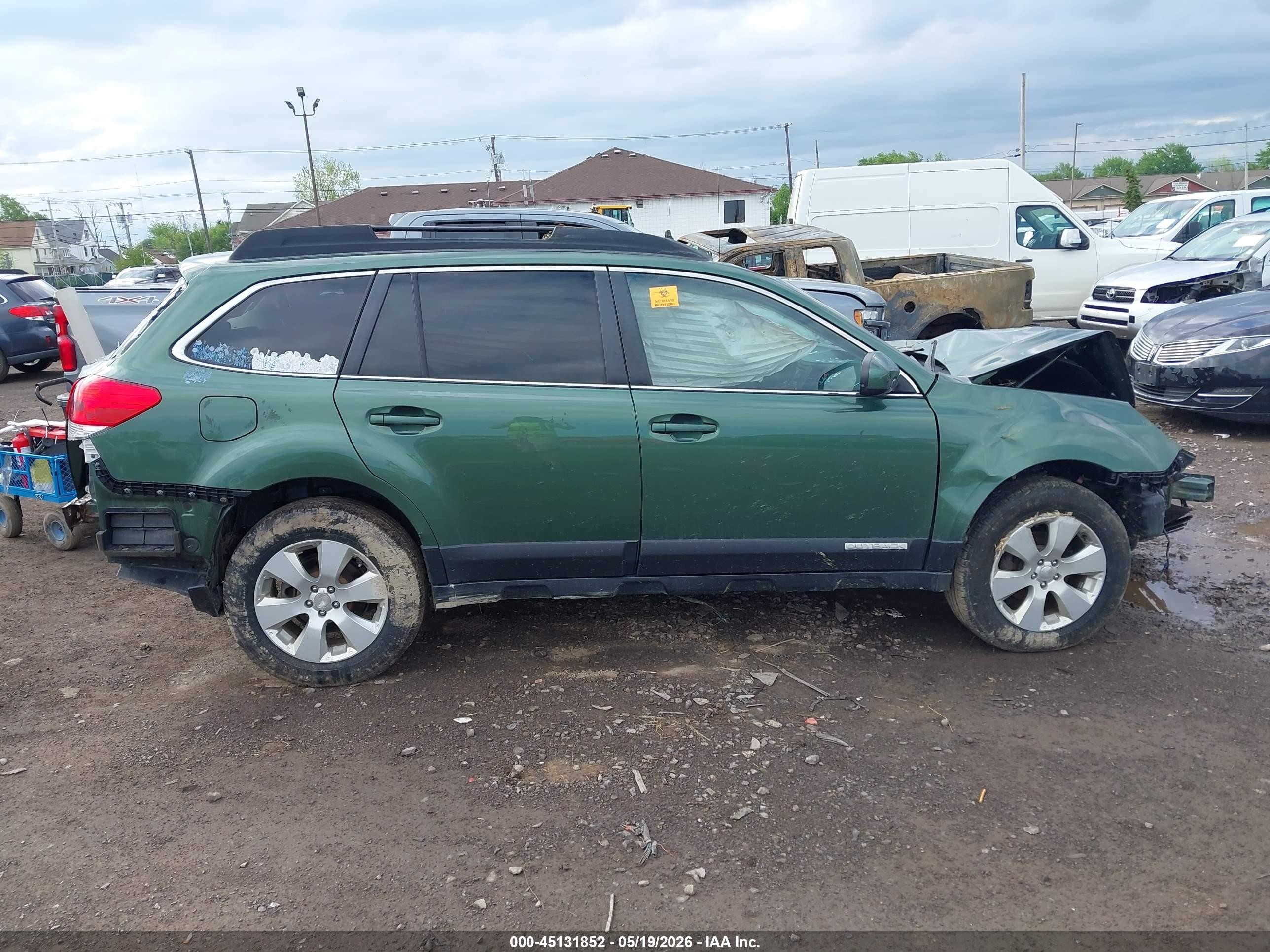 2012 Subaru Outback 2.5i Premium Зеленый vin: 4S4BRBCC6C3203263