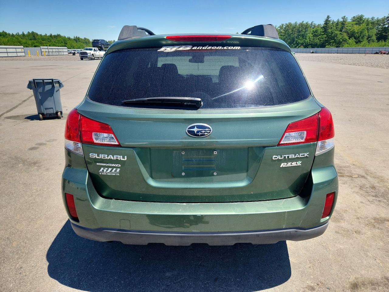 2012 Subaru Outback 2.5i Premium Зеленый vin: 4S4BRBCC6C3300933