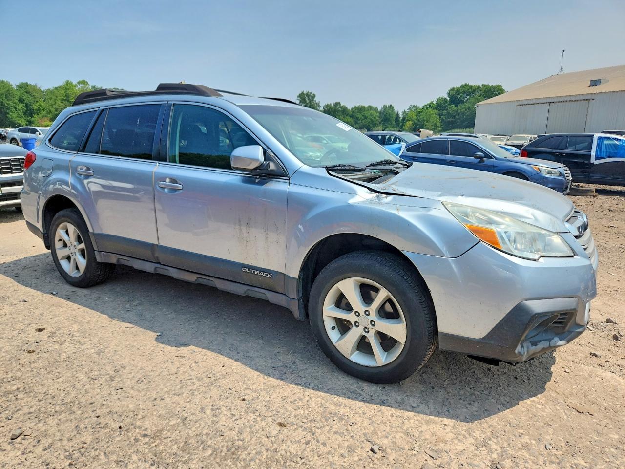 2013 Subaru Outback 2.5i Premium Silver vin: 4S4BRBCC6D3324439