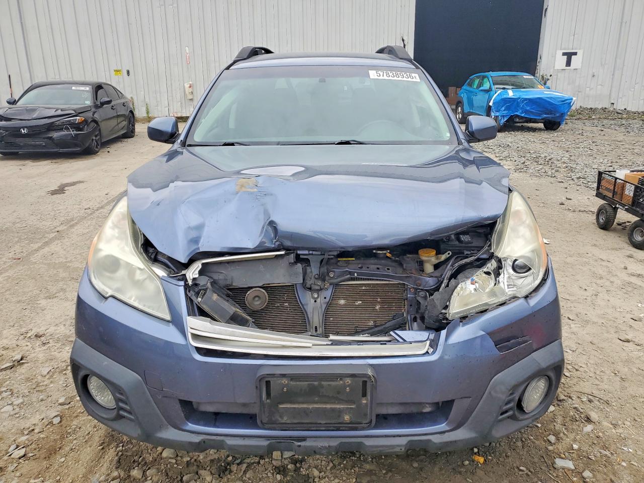 2014 Subaru Outback 2.5i Premium Blue vin: 4S4BRBCC6E3319159