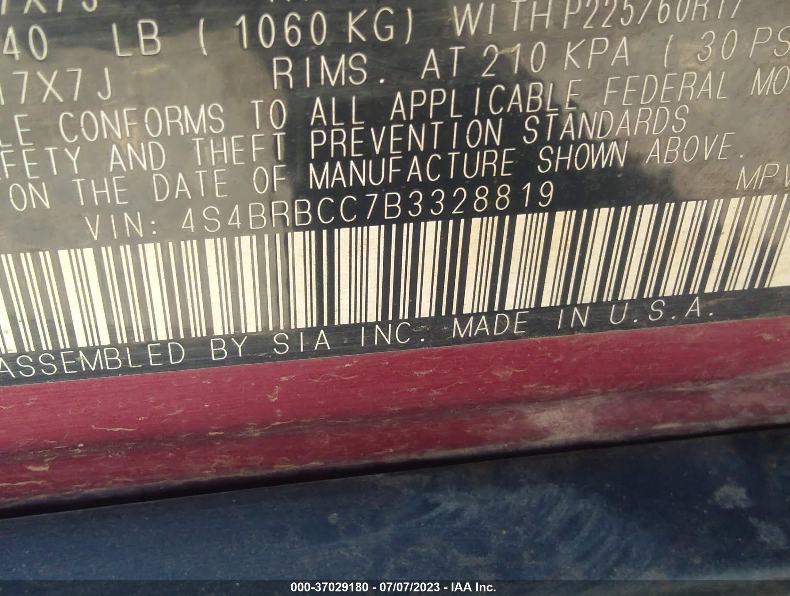 2011 Subaru Outback 2.5i Premium Red vin: 4S4BRBCC7B3328819