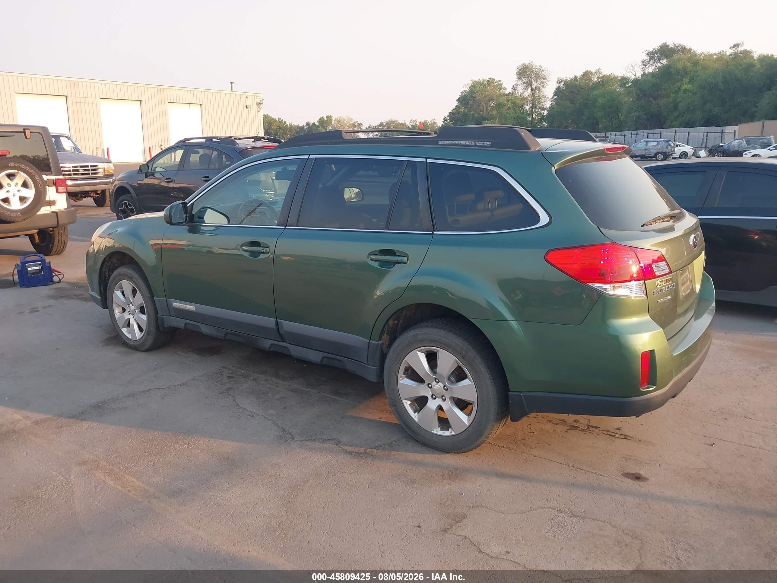 2012 Subaru Outback 2.5i Premium Зеленый vin: 4S4BRBCC7C3219505