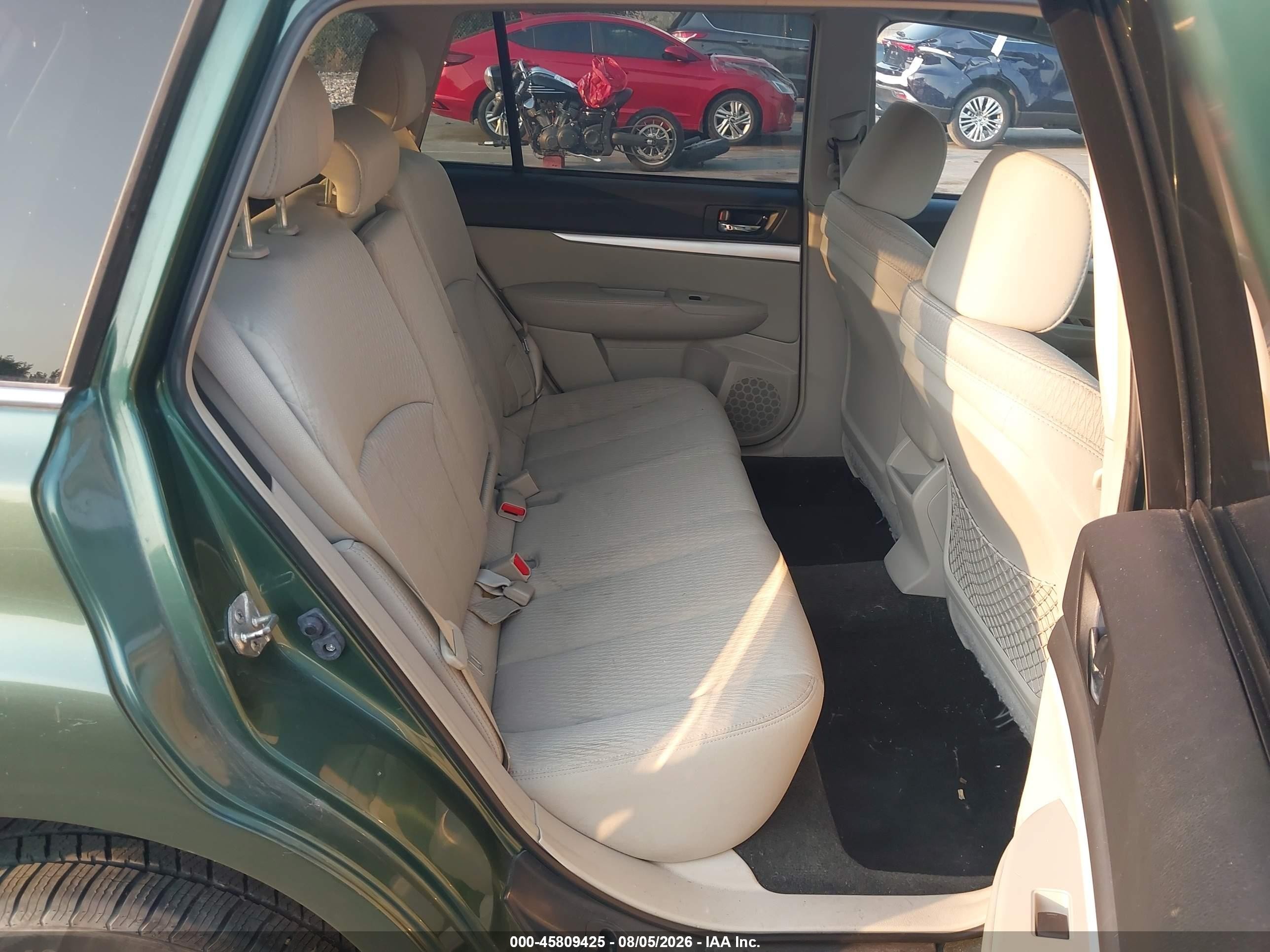 2012 Subaru Outback 2.5i Premium Зеленый vin: 4S4BRBCC7C3219505