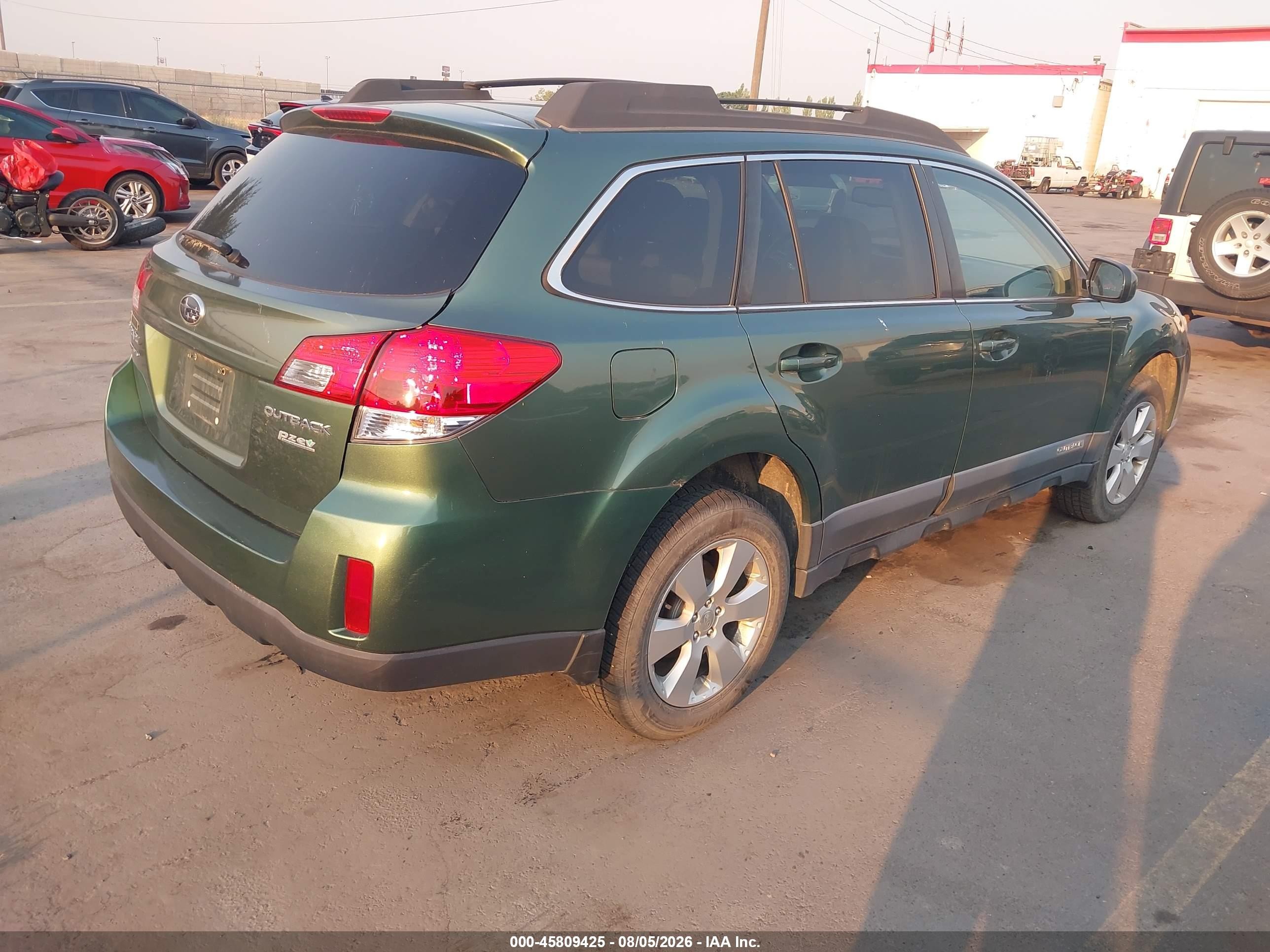 2012 Subaru Outback 2.5i Premium Зеленый vin: 4S4BRBCC7C3219505