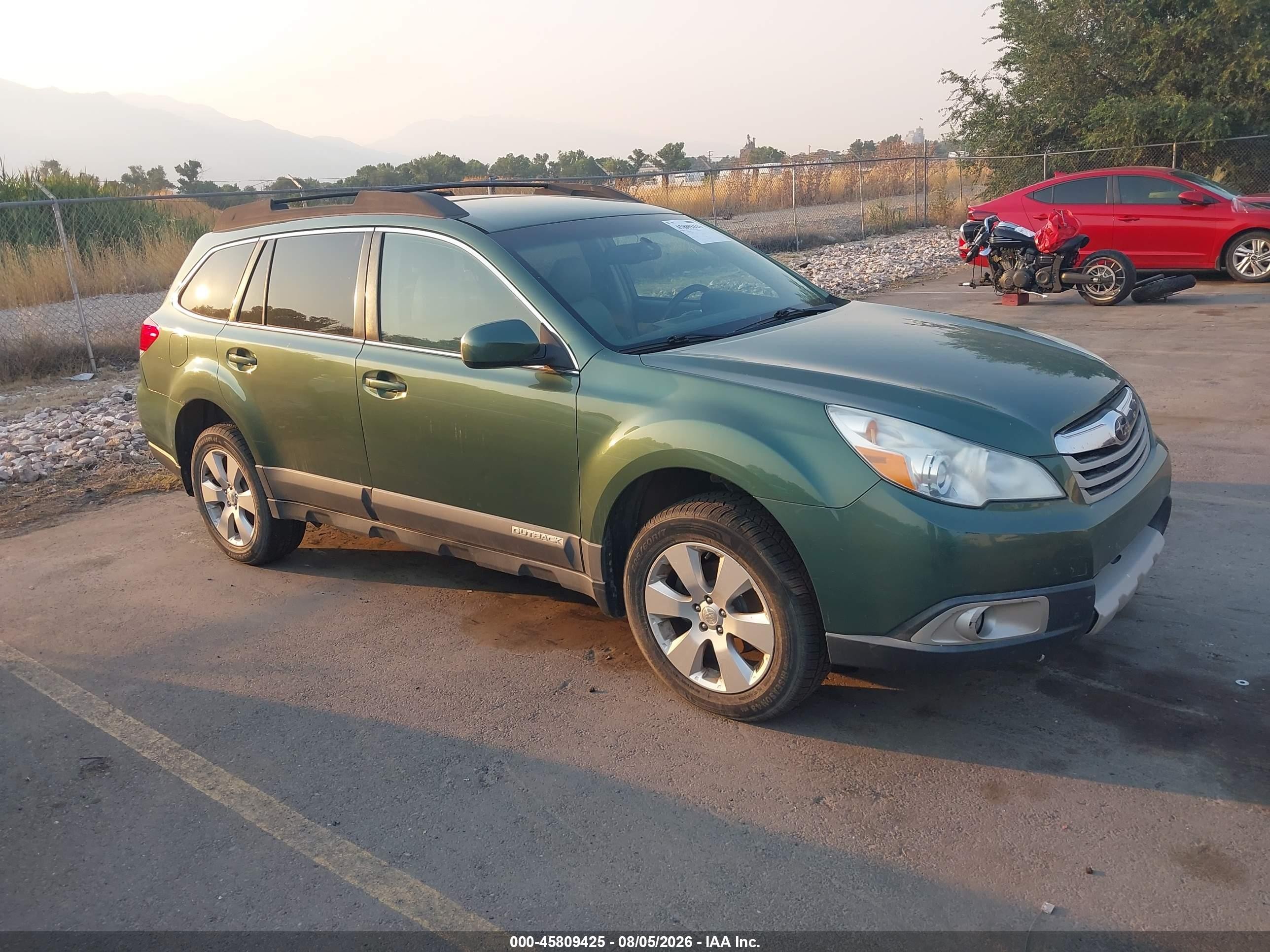 2012 Subaru Outback 2.5i Premium Зеленый vin: 4S4BRBCC7C3219505