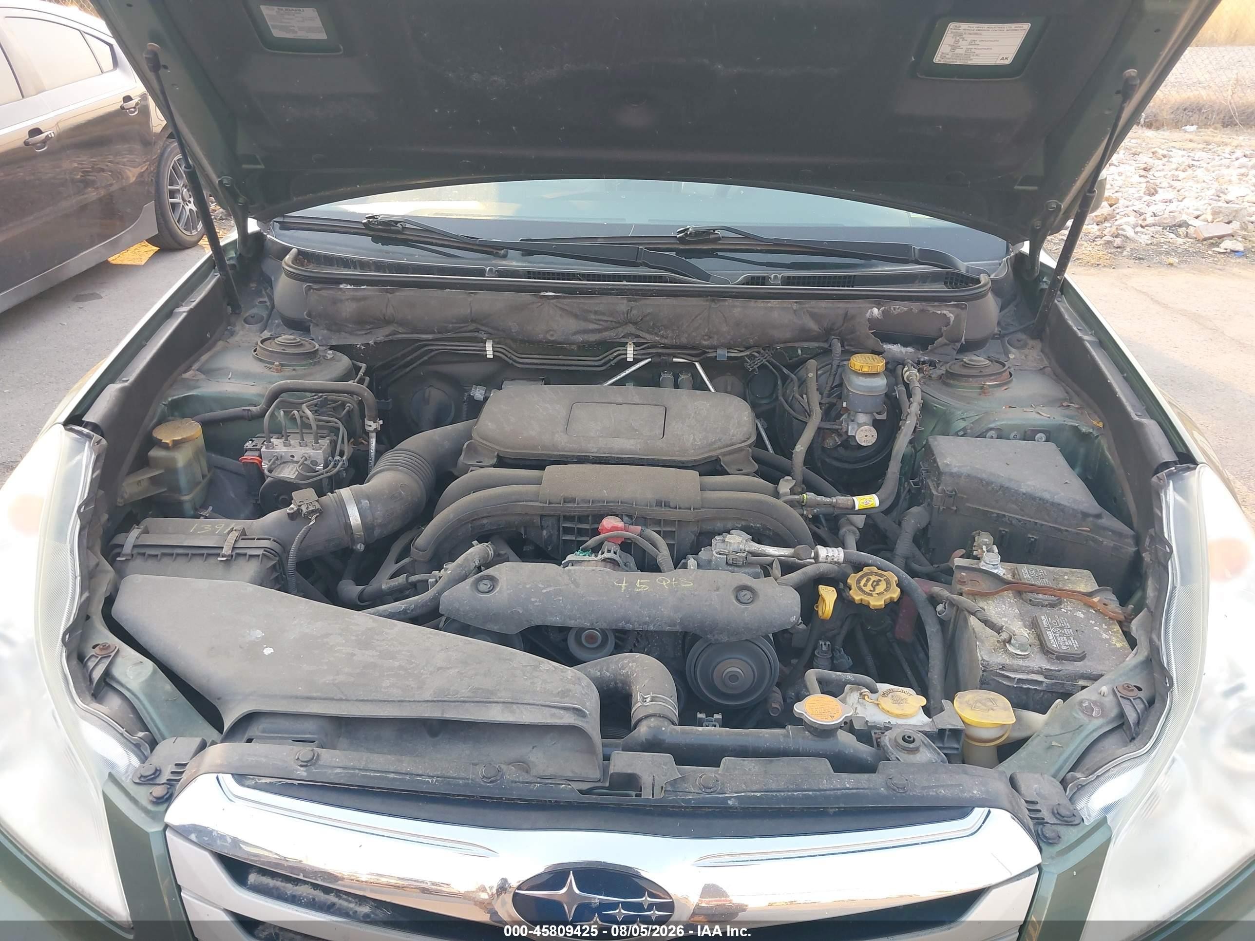 2012 Subaru Outback 2.5i Premium Зеленый vin: 4S4BRBCC7C3219505