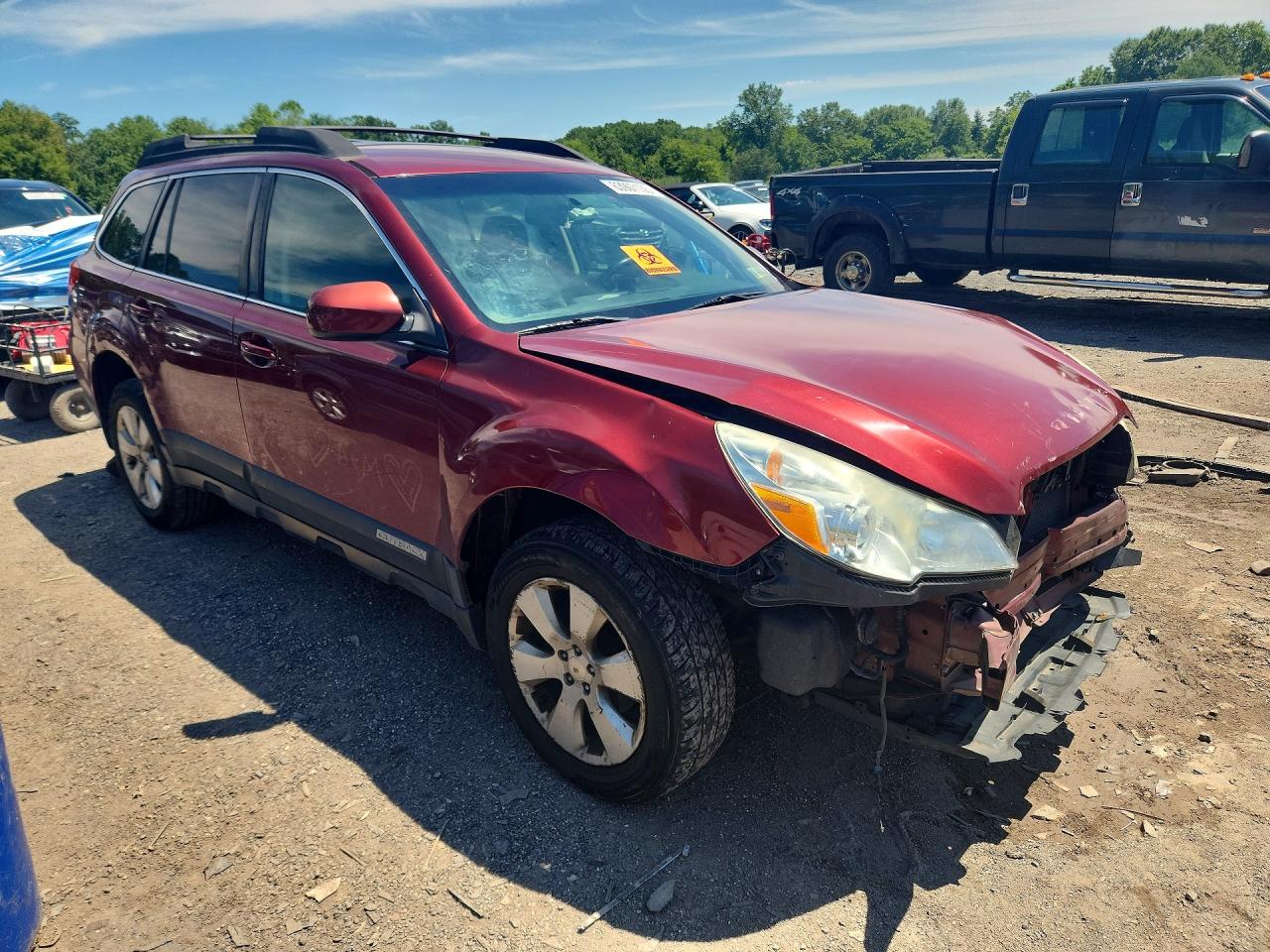 2012 Subaru Outback 2.5i Premium Бордовый vin: 4S4BRBCC7C3241729