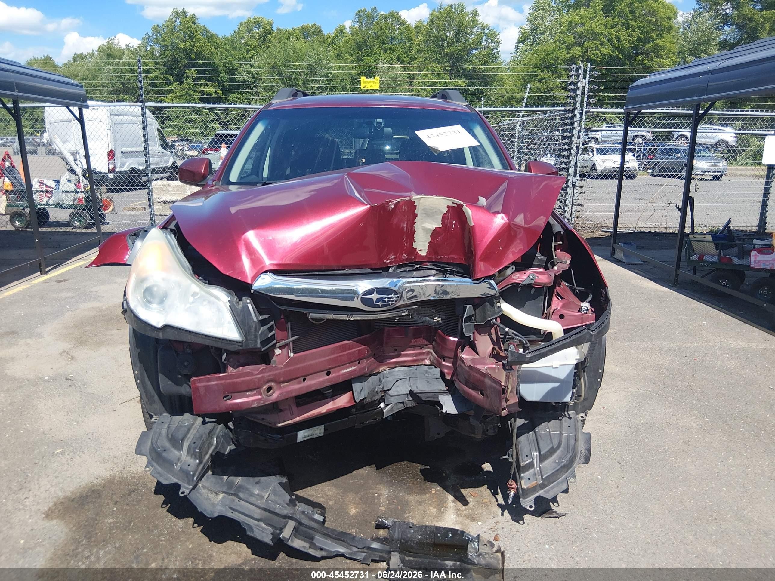 2012 Subaru Outback 2.5i Premium Burgundy vin: 4S4BRBCC7C3255047
